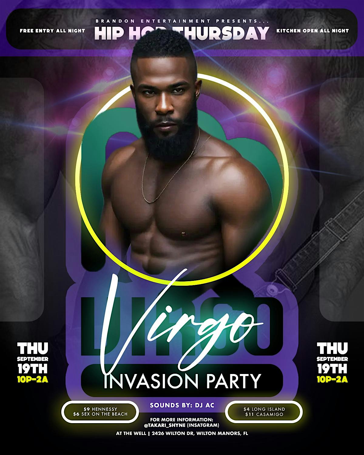 HIP-HOP THURSDAY- VIRGO INVASION PARTY – Wilton Manors, FL