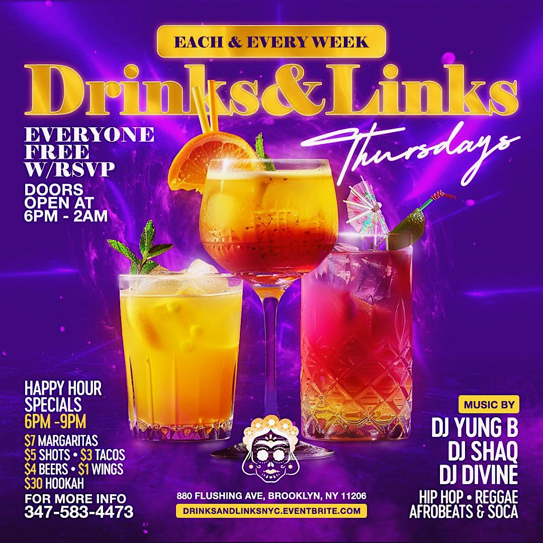 Drinks and Links Thursdays At MAMATACO Everyone Free + Happy Hour Specials – Brooklyn, NY