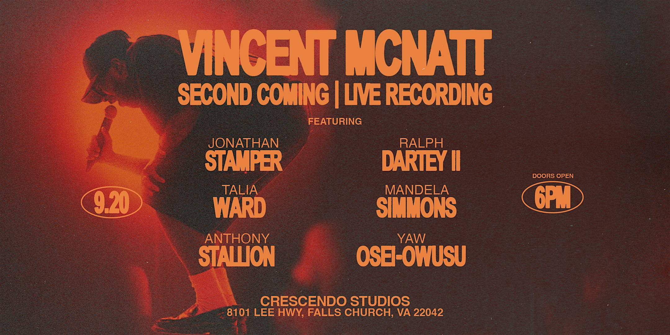 SECOND COMING: THE LIVE RECORDING – Falls Church, VA