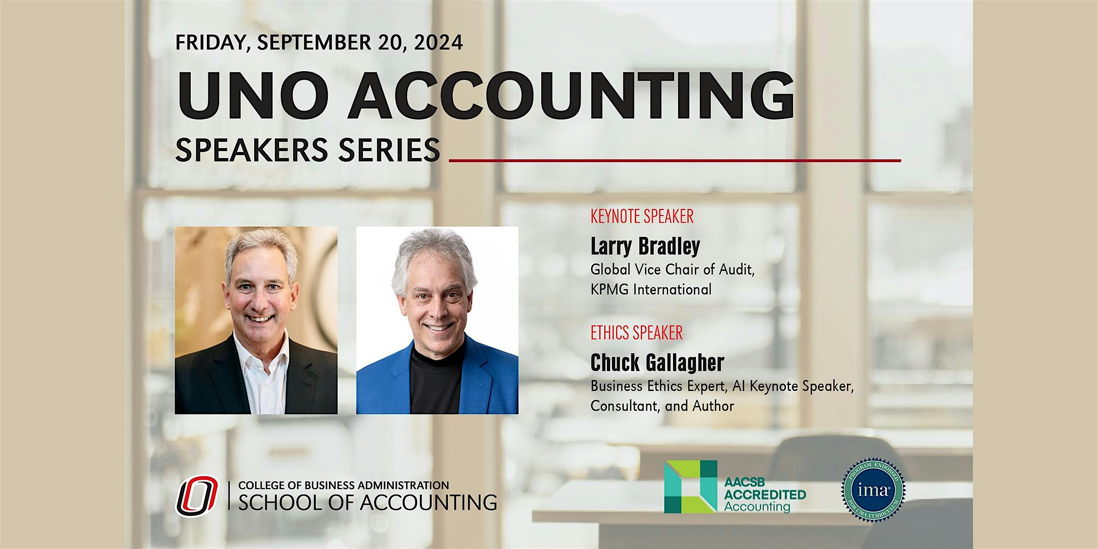 2024 UNO Accounting Speakers Series – Omaha, NE