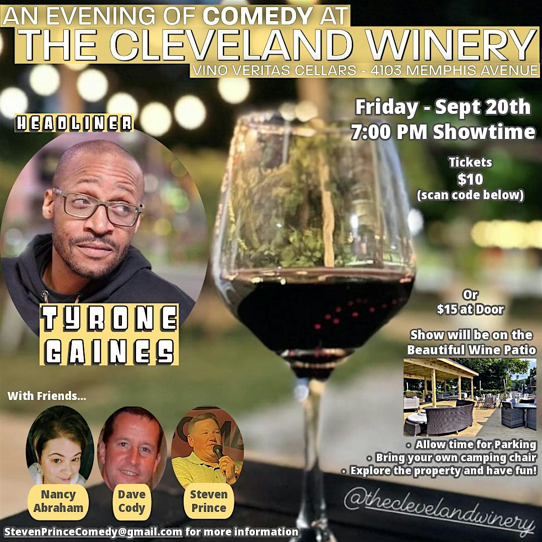 Comedy at The Cleveland Winery – Cleveland, OH