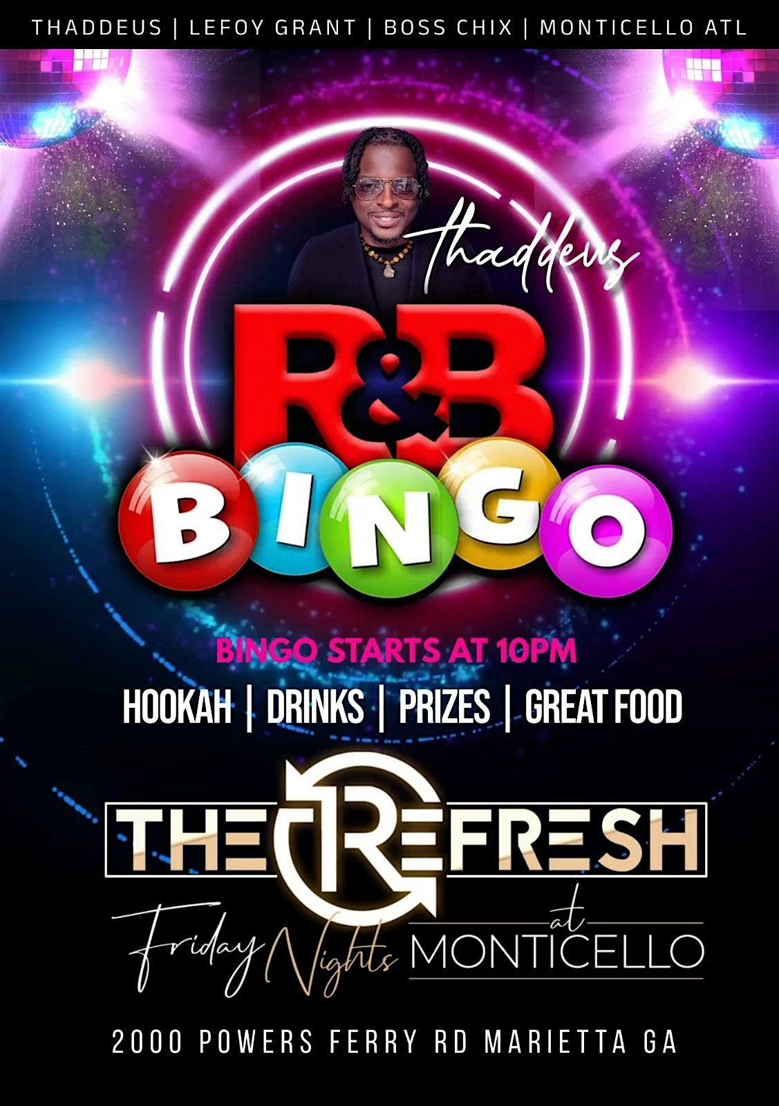 RNB Bingo @ Monticello Bistro – Marietta, GA