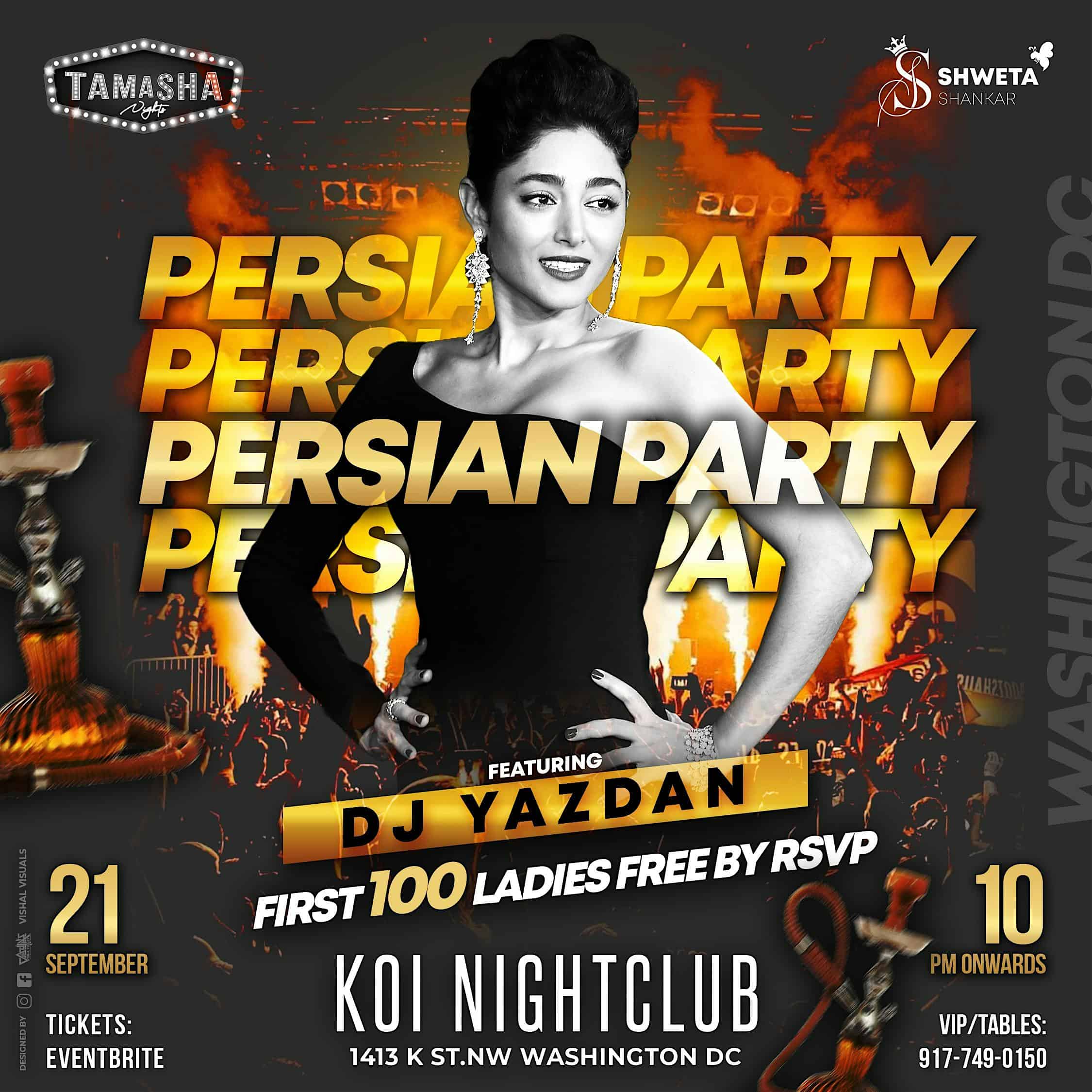 PERSIAN CLUB NIGHT @KOI D.C. – Washington, DC