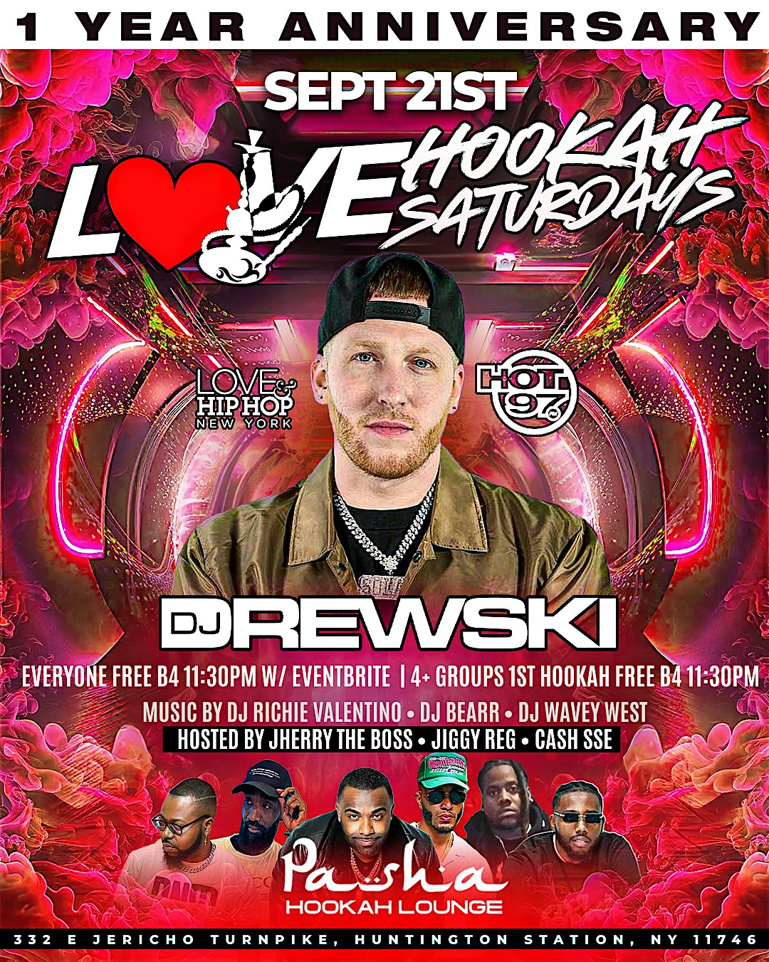 HOT97 DJ DREWSKI LIVE @ PASHA HOOKAH LOUNGE. – Huntington, NY