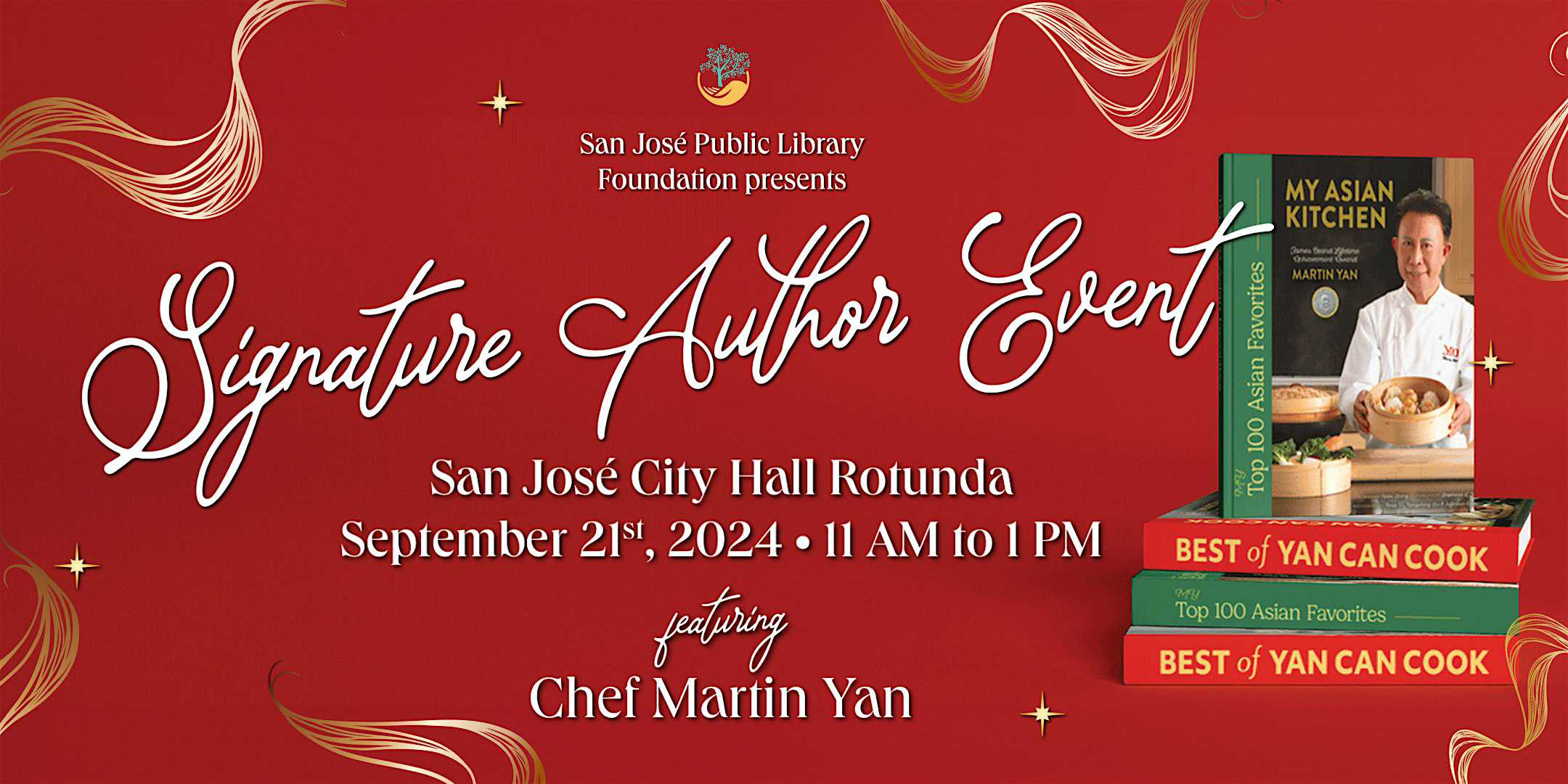 San José Public Library Foundation Signature Author Event – San Jose, CA