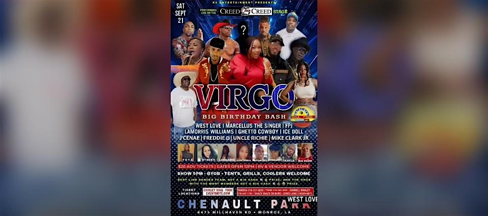 Virgo Big Birthday Bash – Monroe, LA