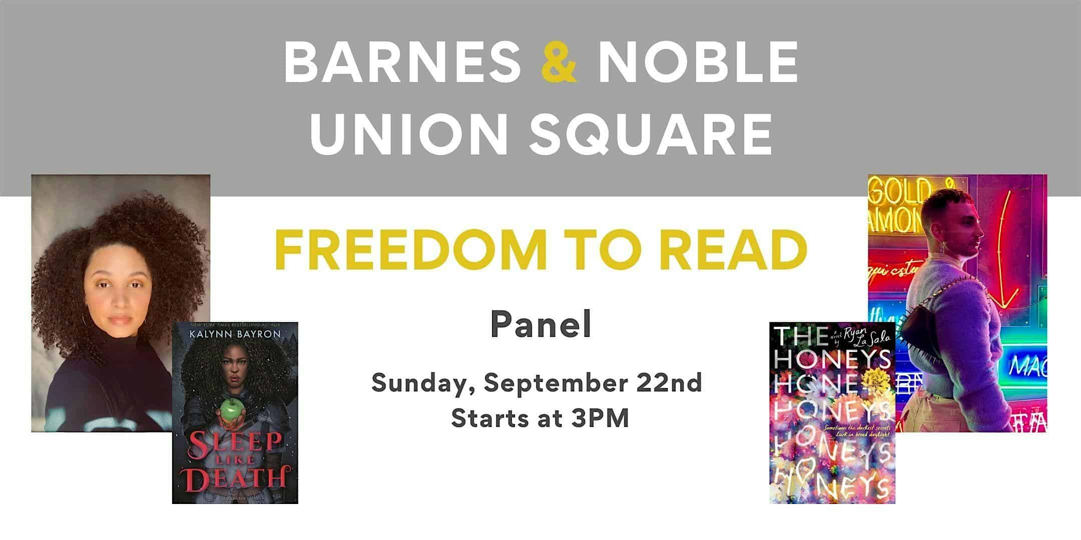 Freedom To Read Panel at Barnes & Noble Union Square – New York, NY