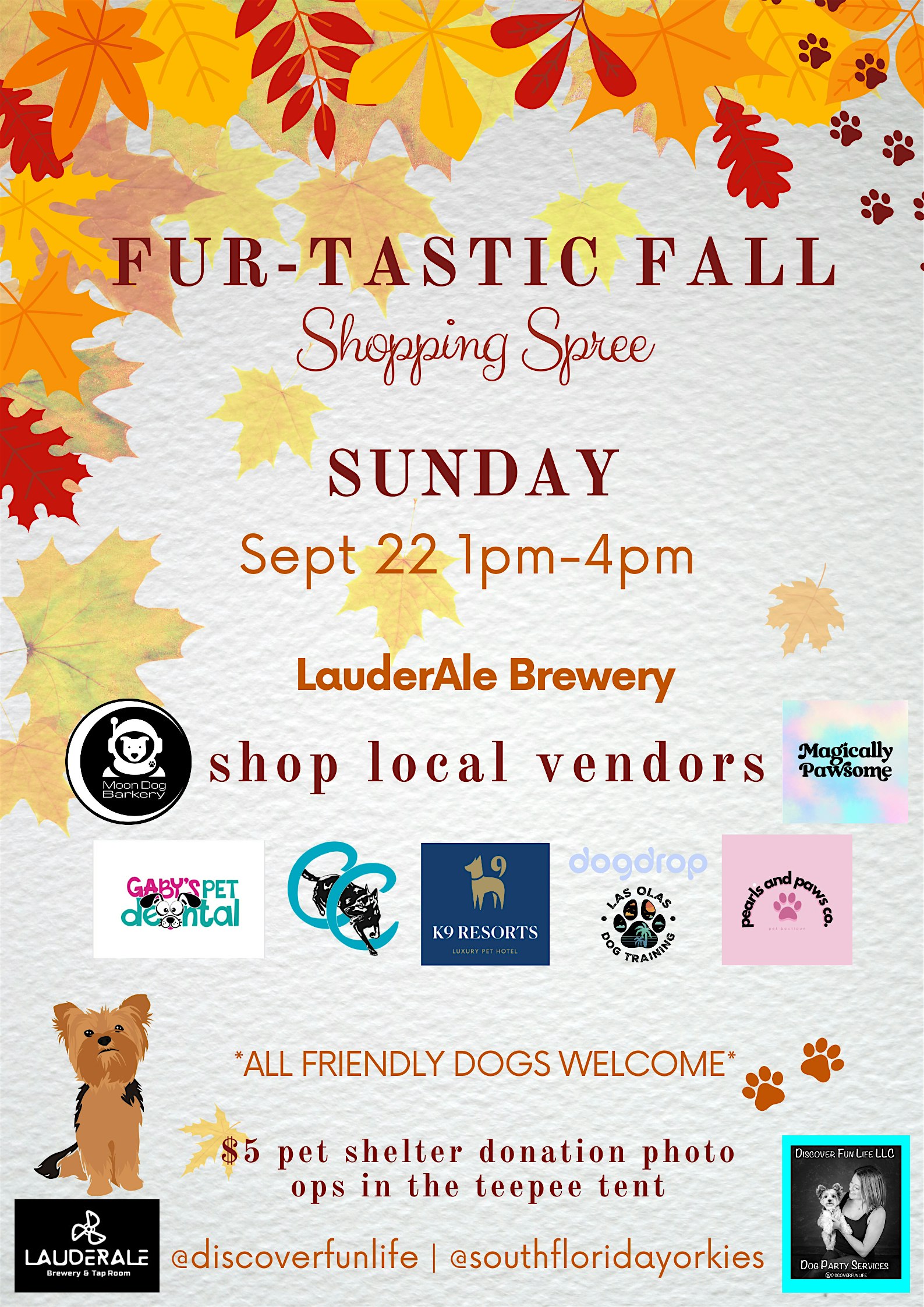 Fur-Tastic Fall Shopping Event – Fort Lauderdale, FL