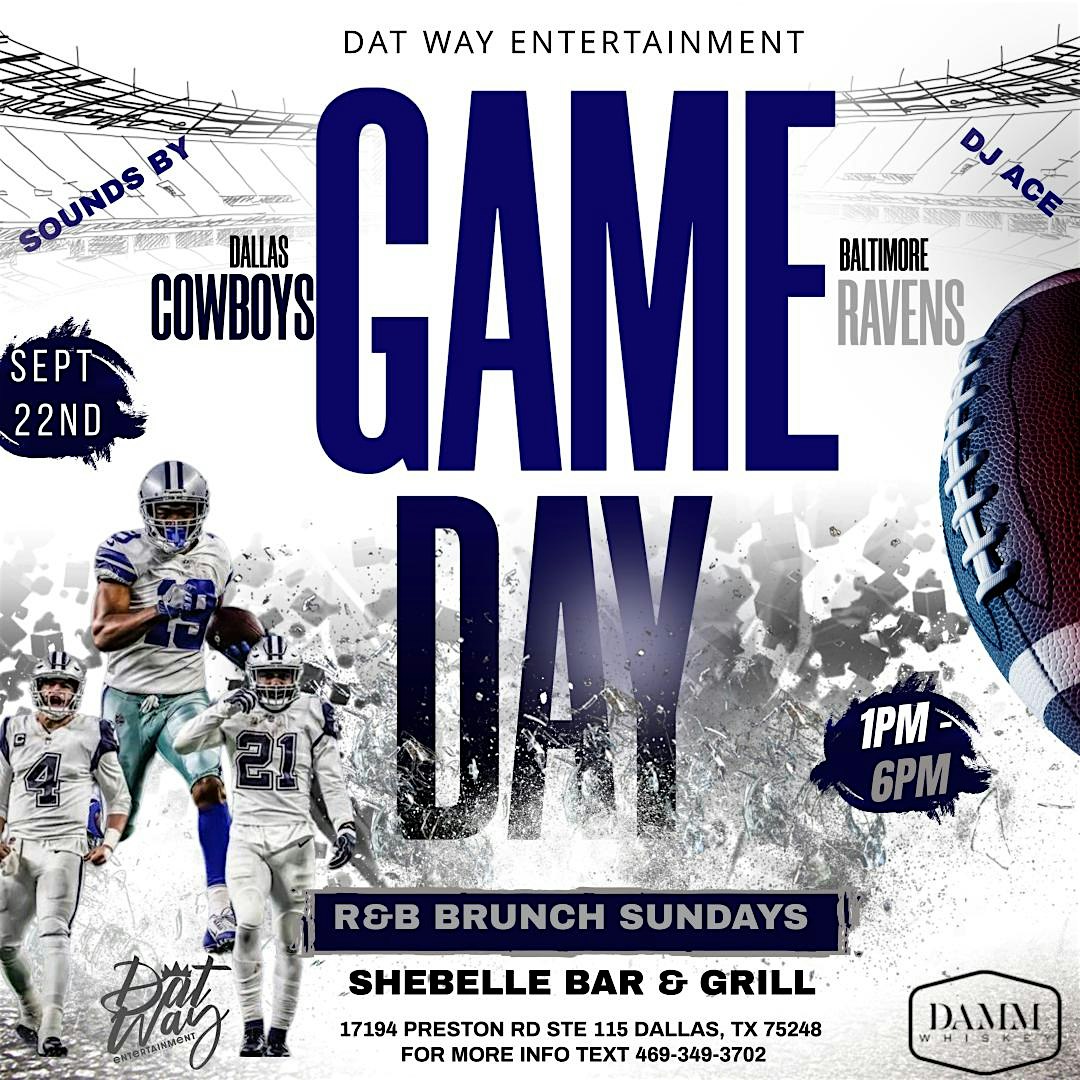 R&B BRUNCH SUNDAY COWBOYS VS RAVENS WATCH PARTY – Dallas, TX