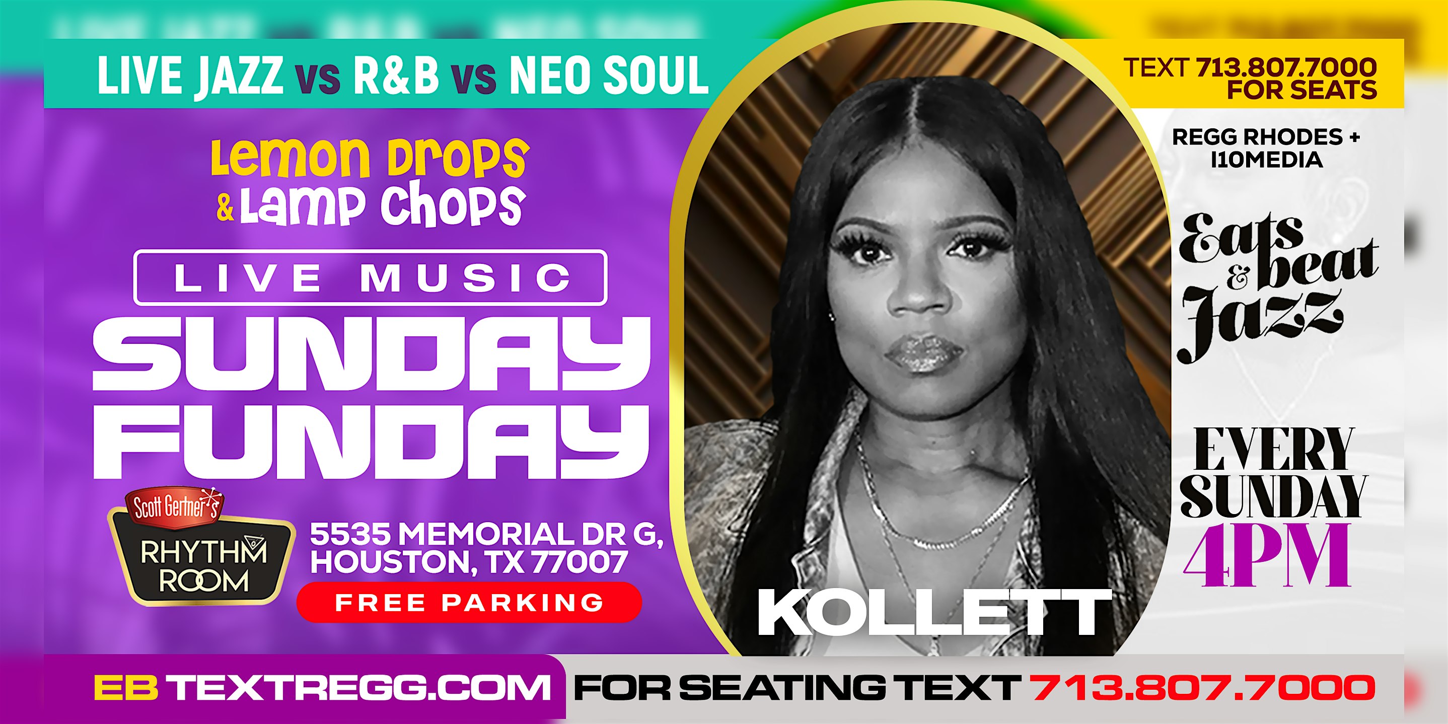 6pm – LIVE MUSIC on MEMORIAL DAY SUNDAY w/ KOLLETT – Houston, TX