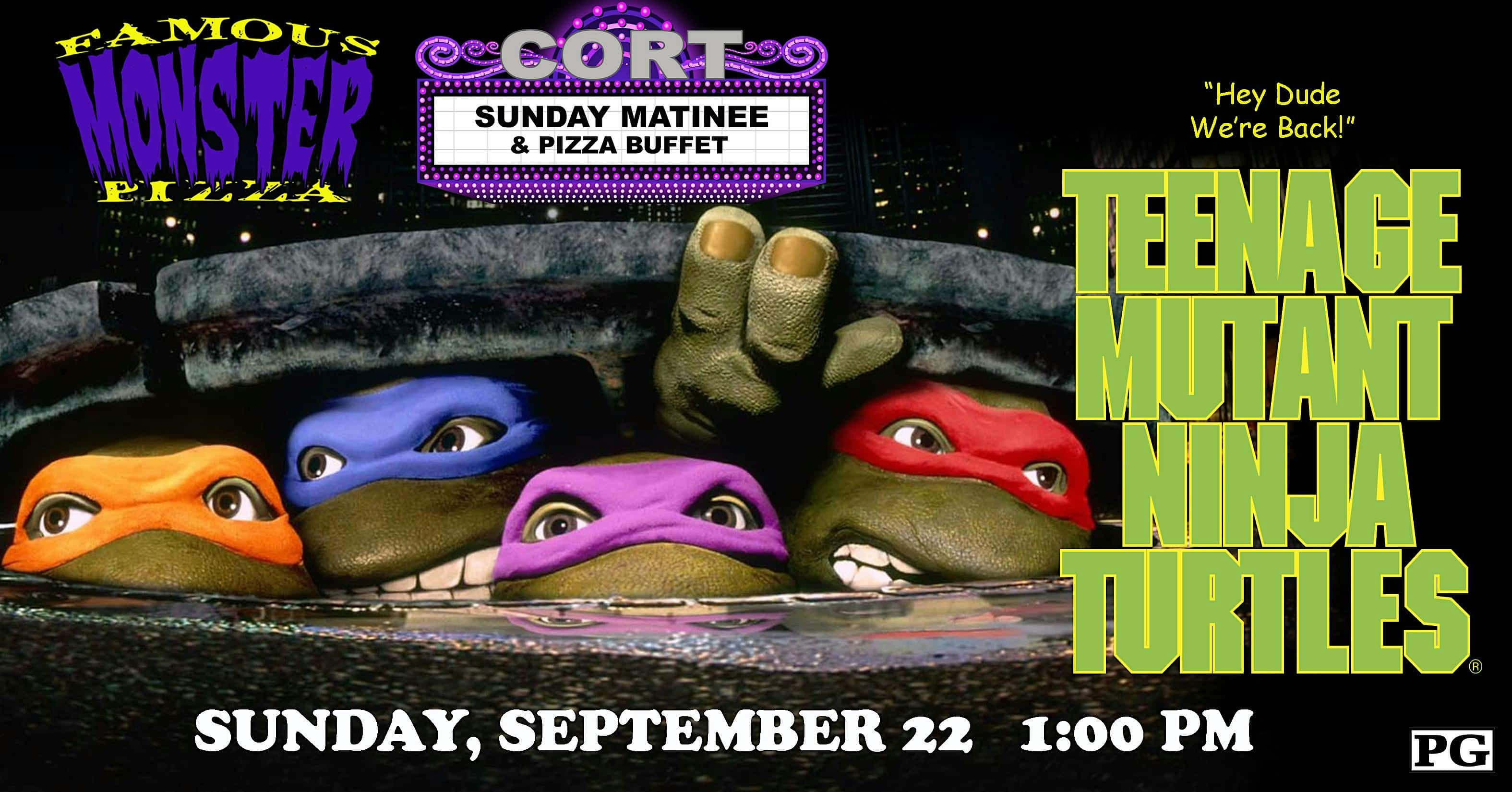 Sunday Matinee and Pizza Buffet – TEENAGE MUTANT NINJA TURTLES – Decatur, IN