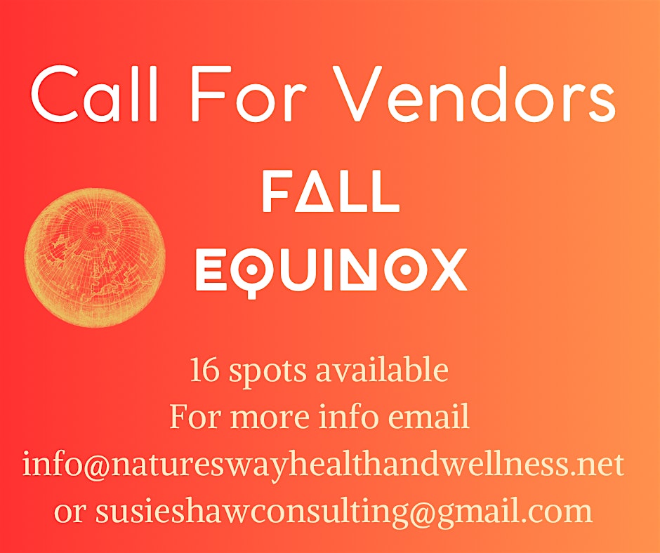 Call for Vendors: Fall Equinox Health & Wellness Fair – Plymouth, MA