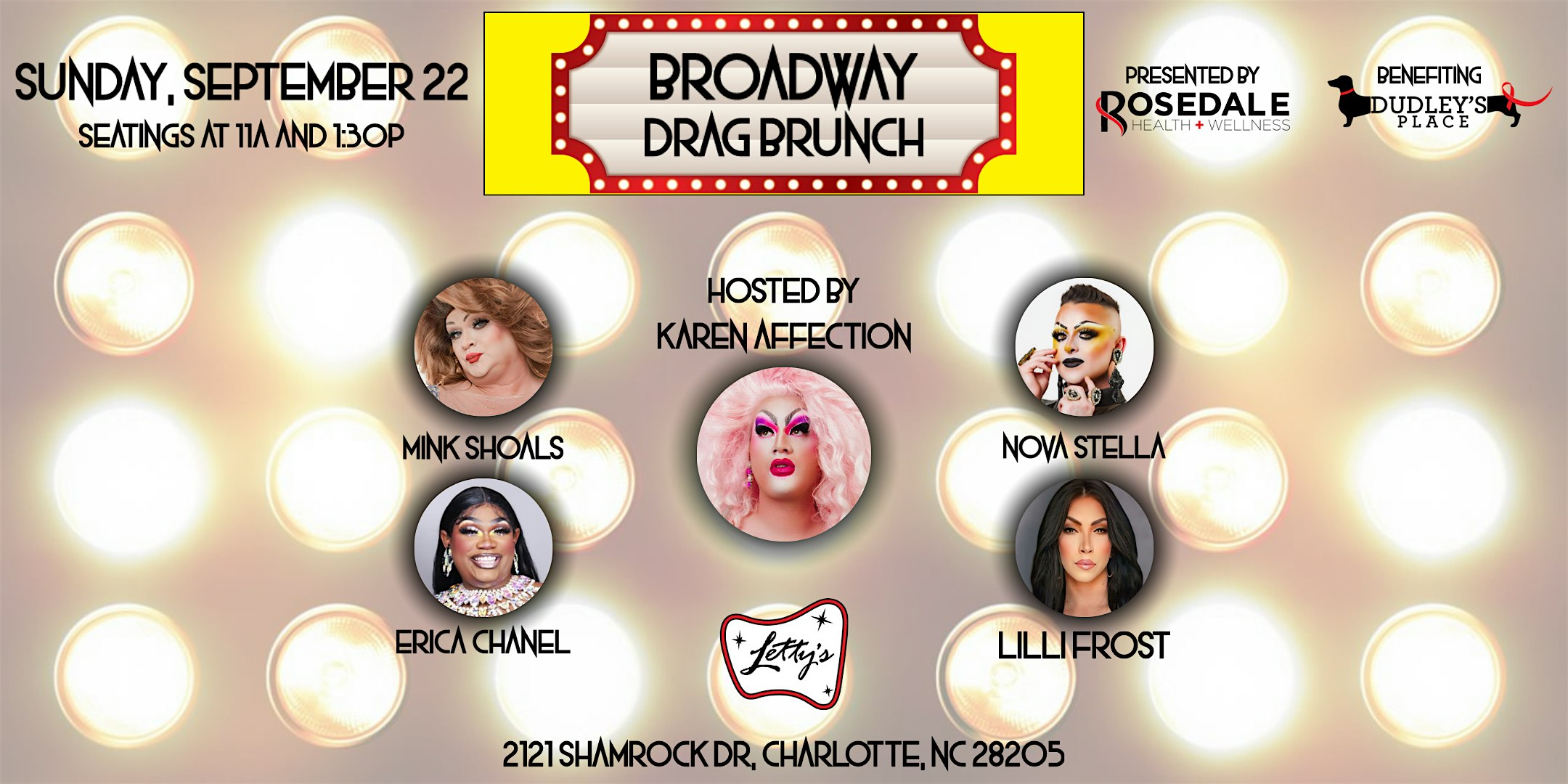 Dudley’s Place Broadway Drag Brunch – Charlotte, NC