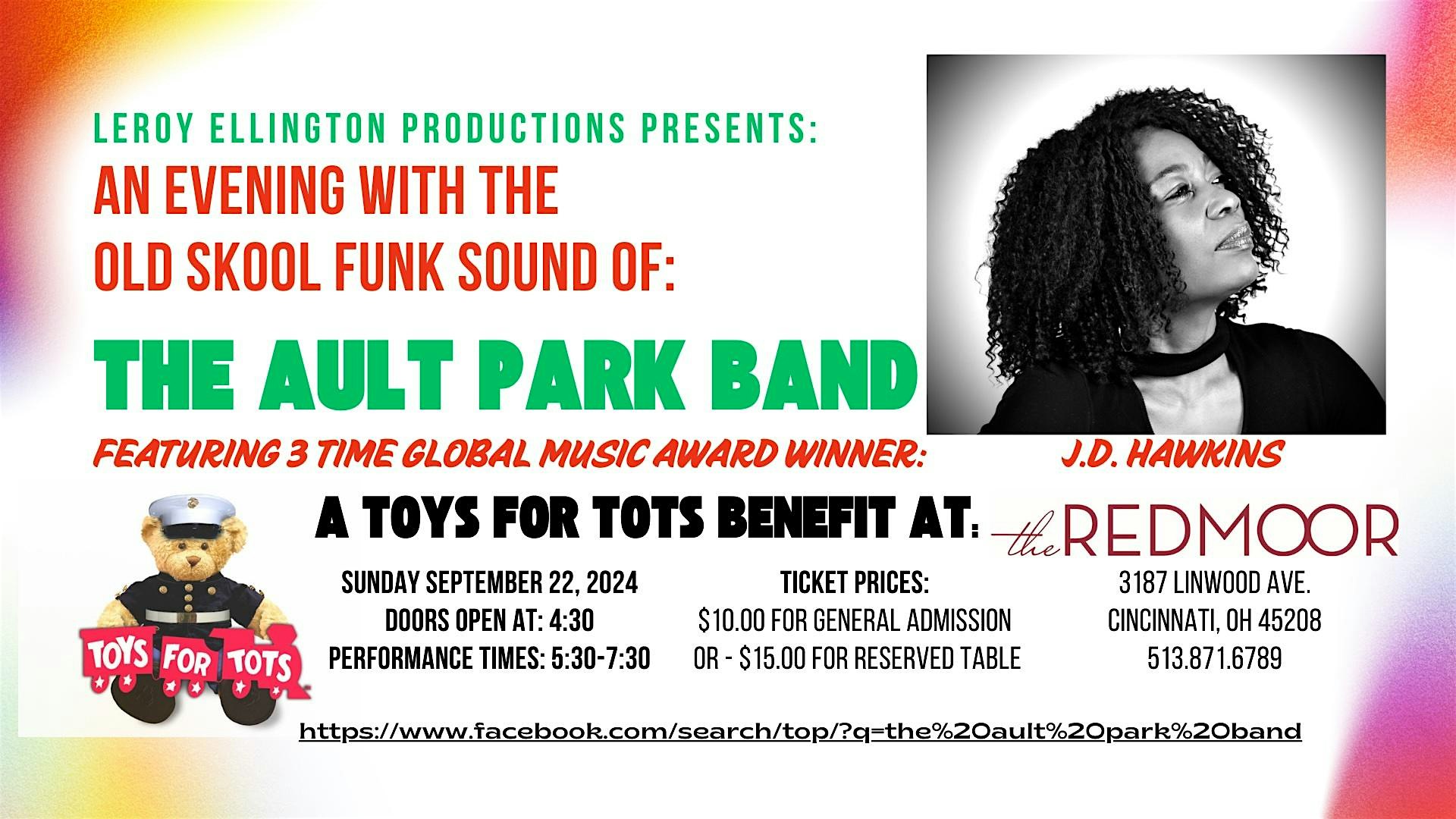 An Evening of Old Skool Funk Sound of The Ault Park Band – Cincinnati, OH