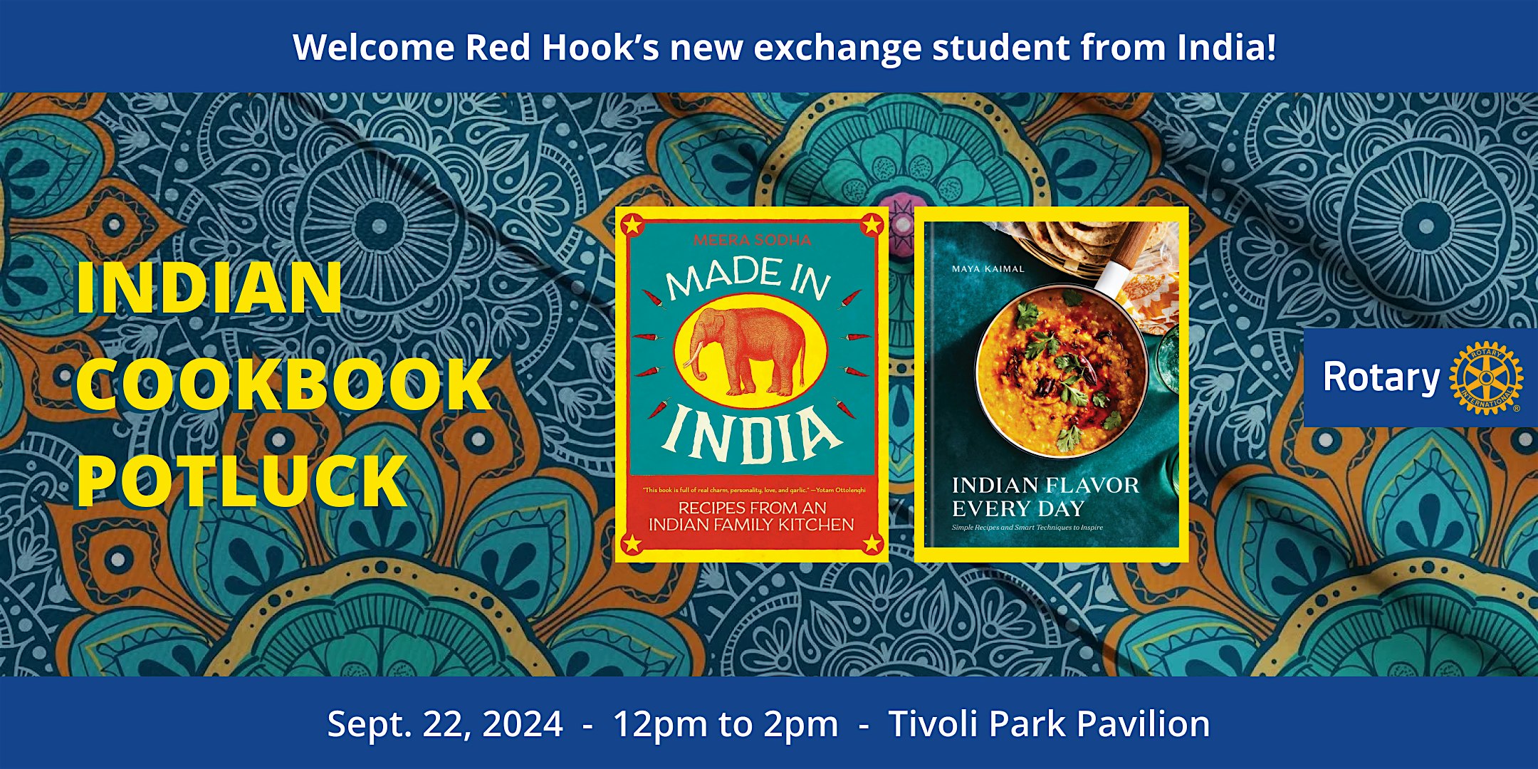 Indian Cookbook Potluck – Tivoli, NY