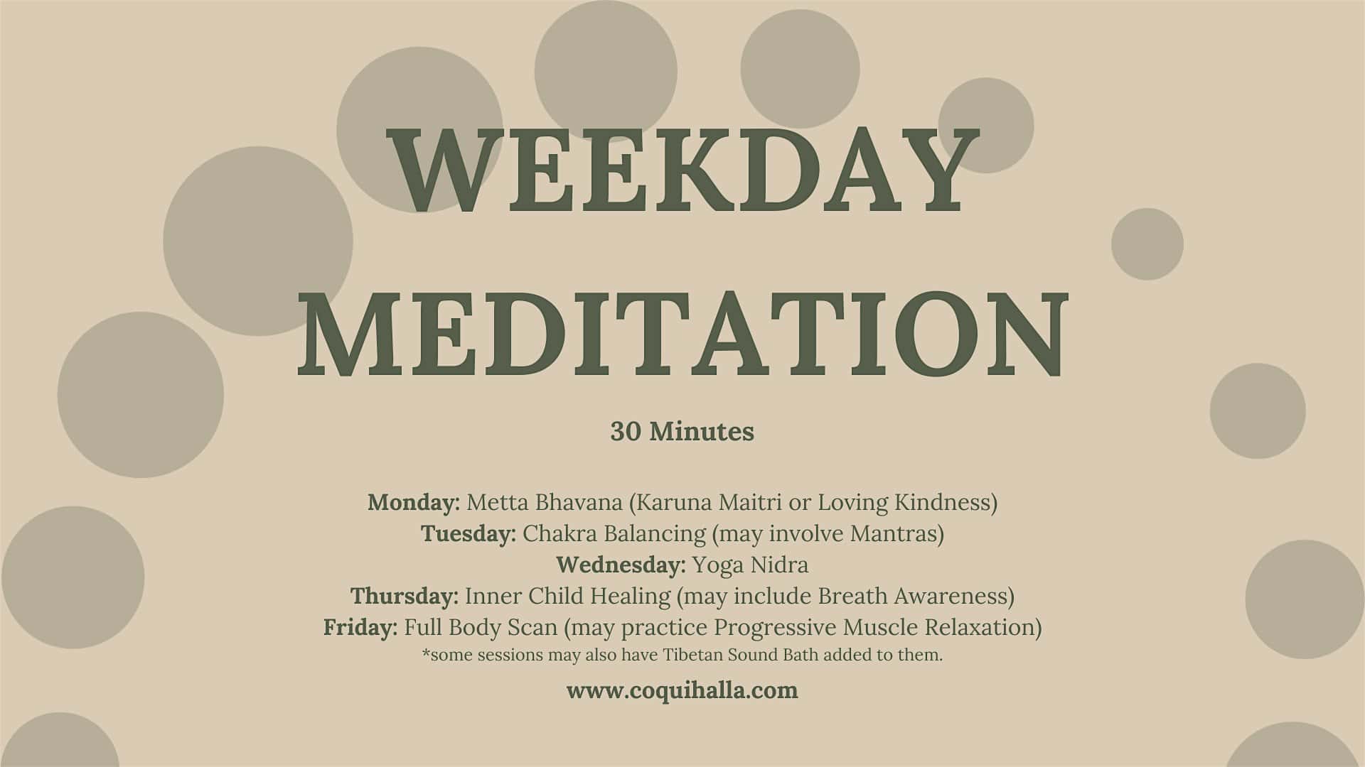 Weekday Meditation,Riverview, FL | Reflect, Prepare, Rejuvenate | Online – Riverview, FL