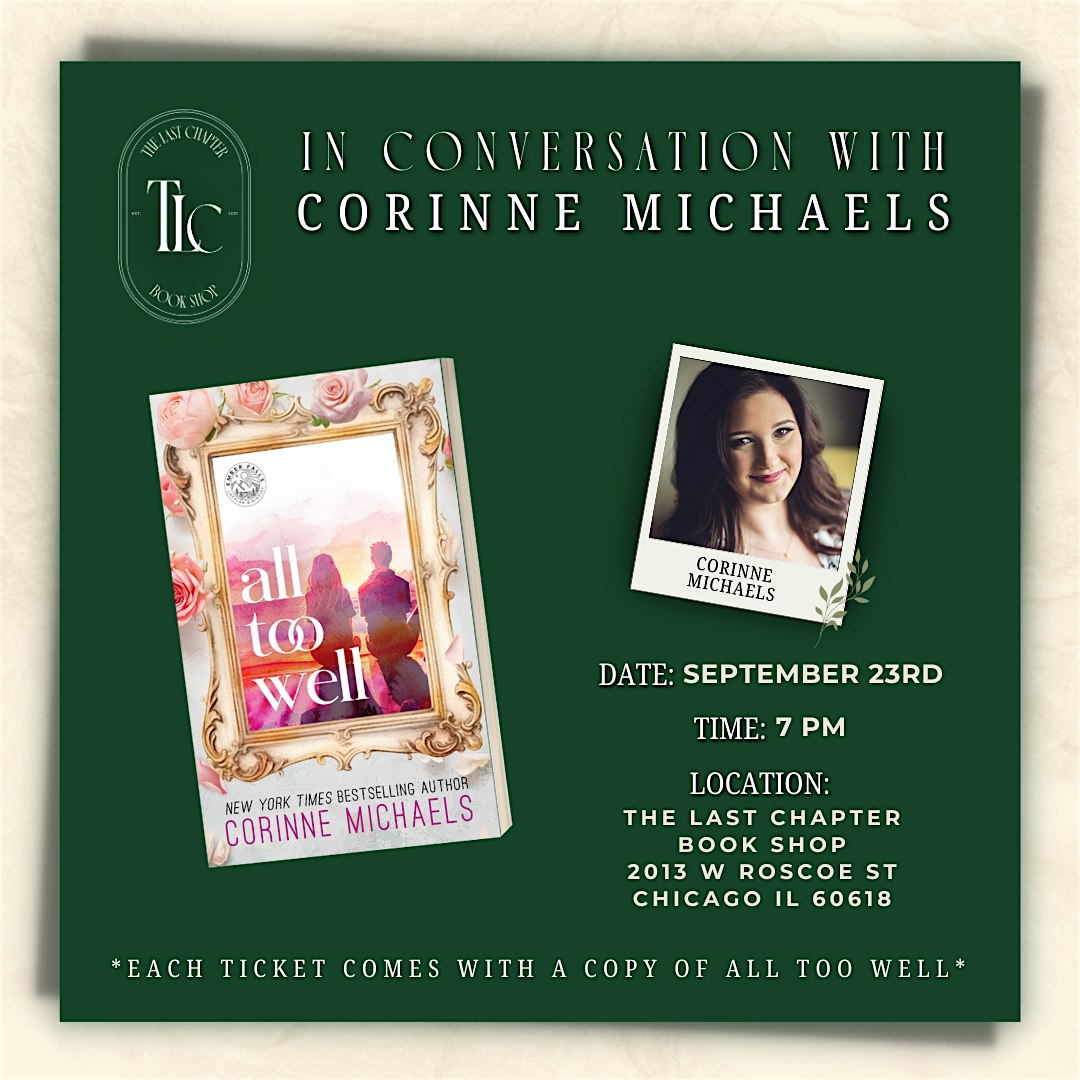 Q&A and book signing with Corinne Michaels – Chicago, IL