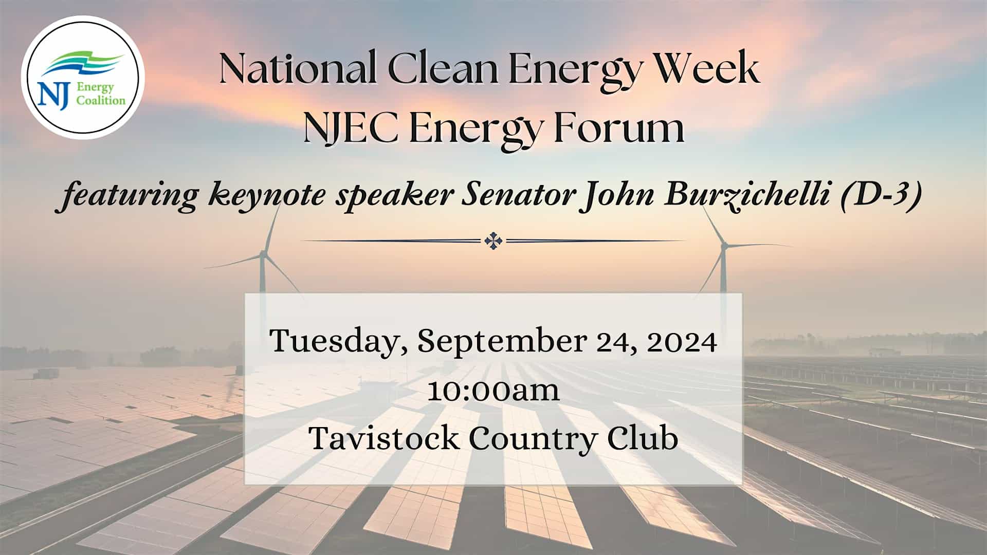 NJEC National Clean Energy Week Forum – Haddonfield, NJ