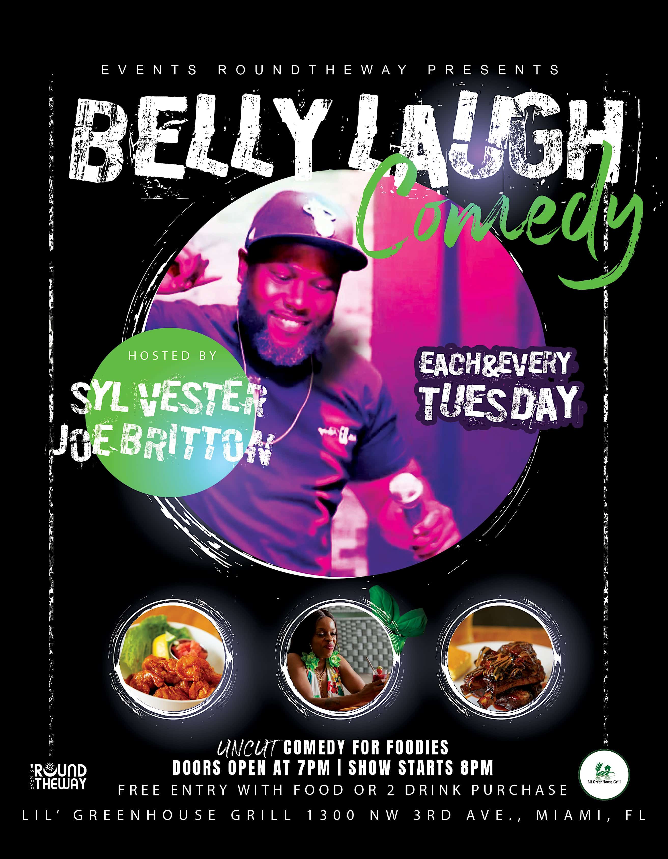 BELLY LAUGH COMEDY! MIAMI OPEN MIC – Miami, FL