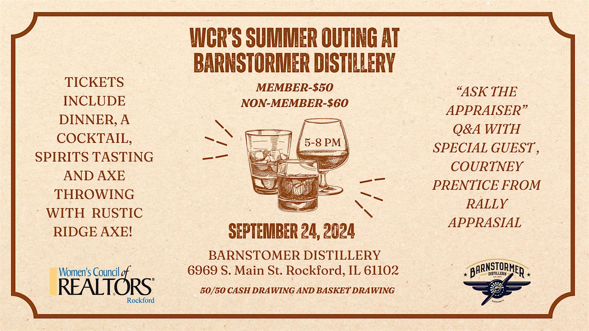 WCR Summer Outing at Barnstormer Distillery – Rockford, IL