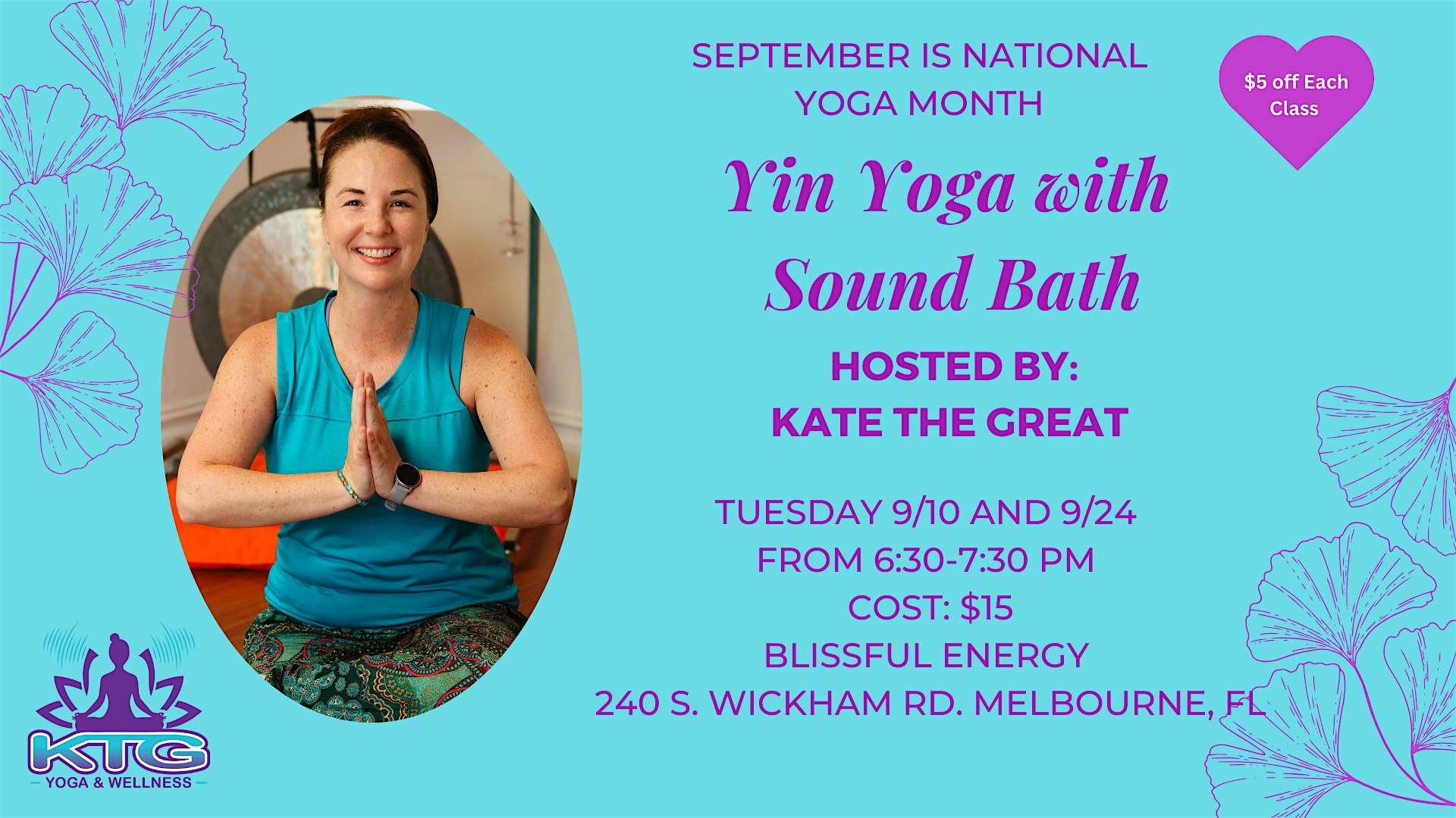 Yin Yoga with Sound Bath – Melbourne, FL