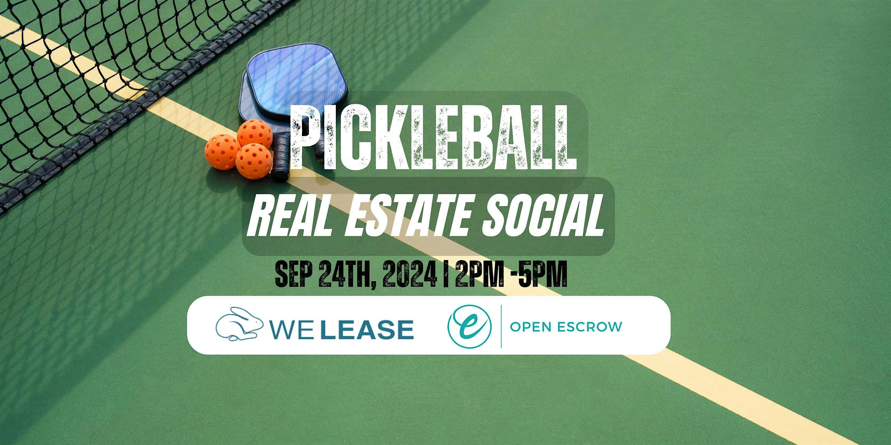 Real Estate Pickle Ball Social – San Diego, CA