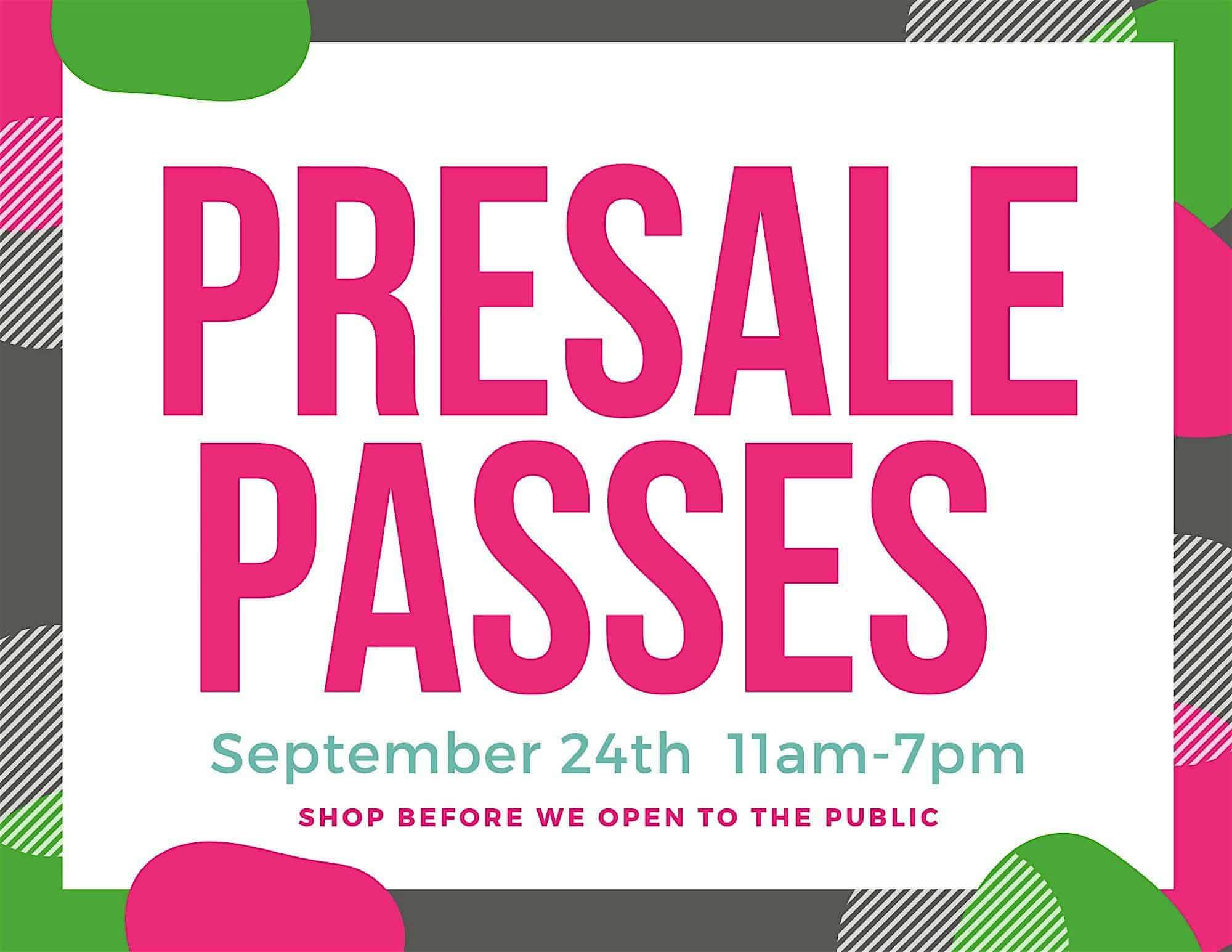 PRESALE PASSES for Tiny Tots Mega Kids Sale FALL 2024 – Stamford, CT