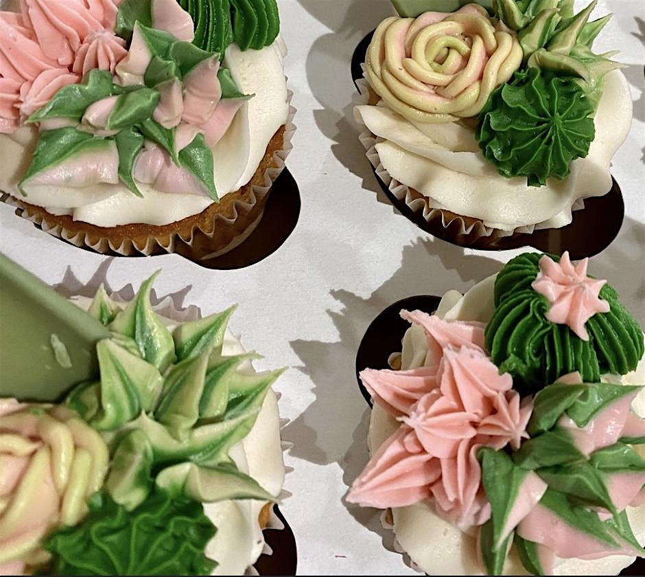 Cupcake Decorating with Succulents, Roses and Fall Flowers – Dublin, OH