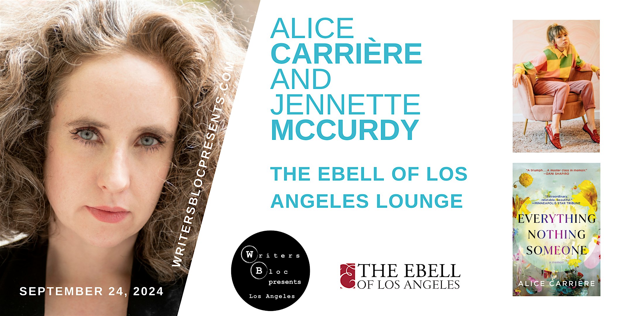 Writers Bloc Presents Alice Carrière and Jennette McCurdy – Los Angeles, CA