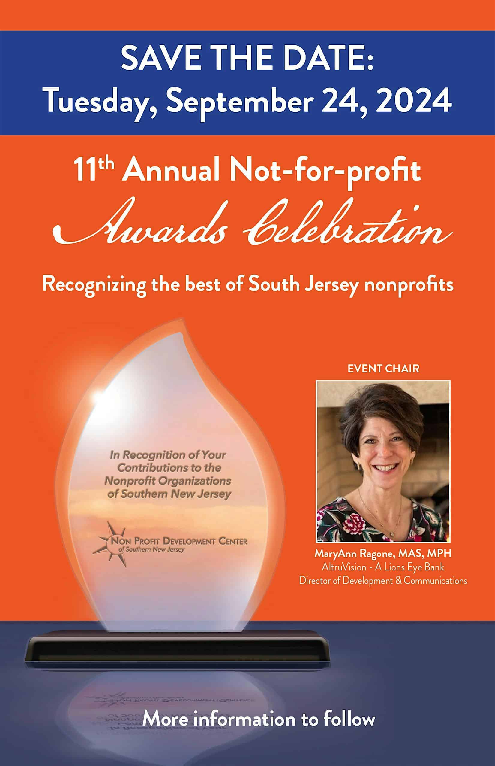 Non Profit Development Center of Southern New Jersey Annual Awards Event – Mount Laurel Township, NJ