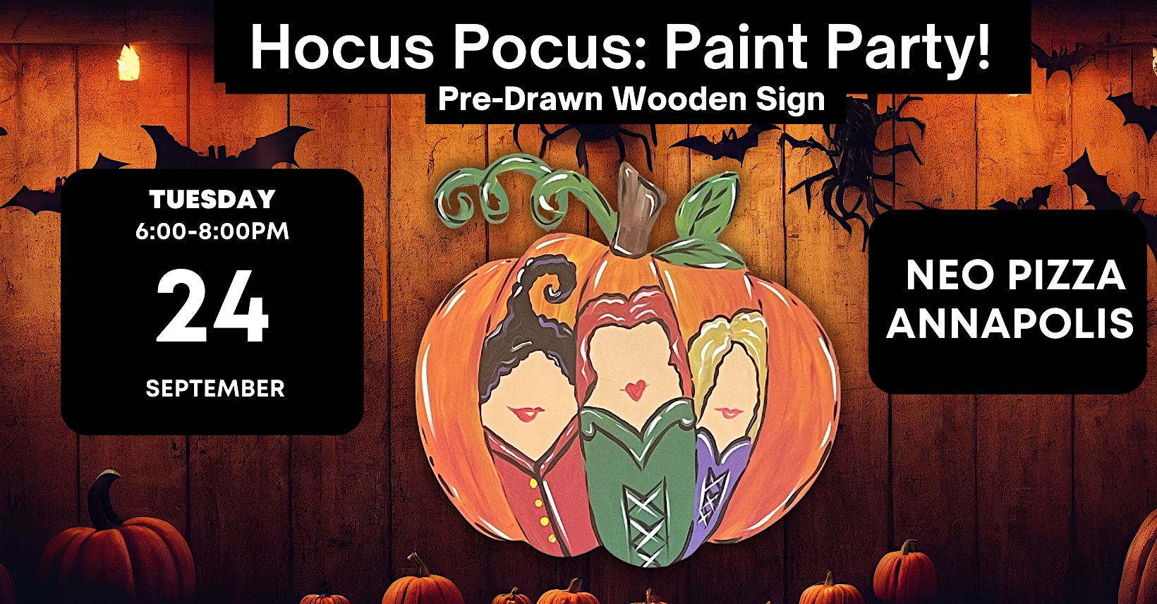 Hocus Pocus & BOGO Pizza at NEO PIZZA w/ Maryland Craft Parties – Annapolis, MD