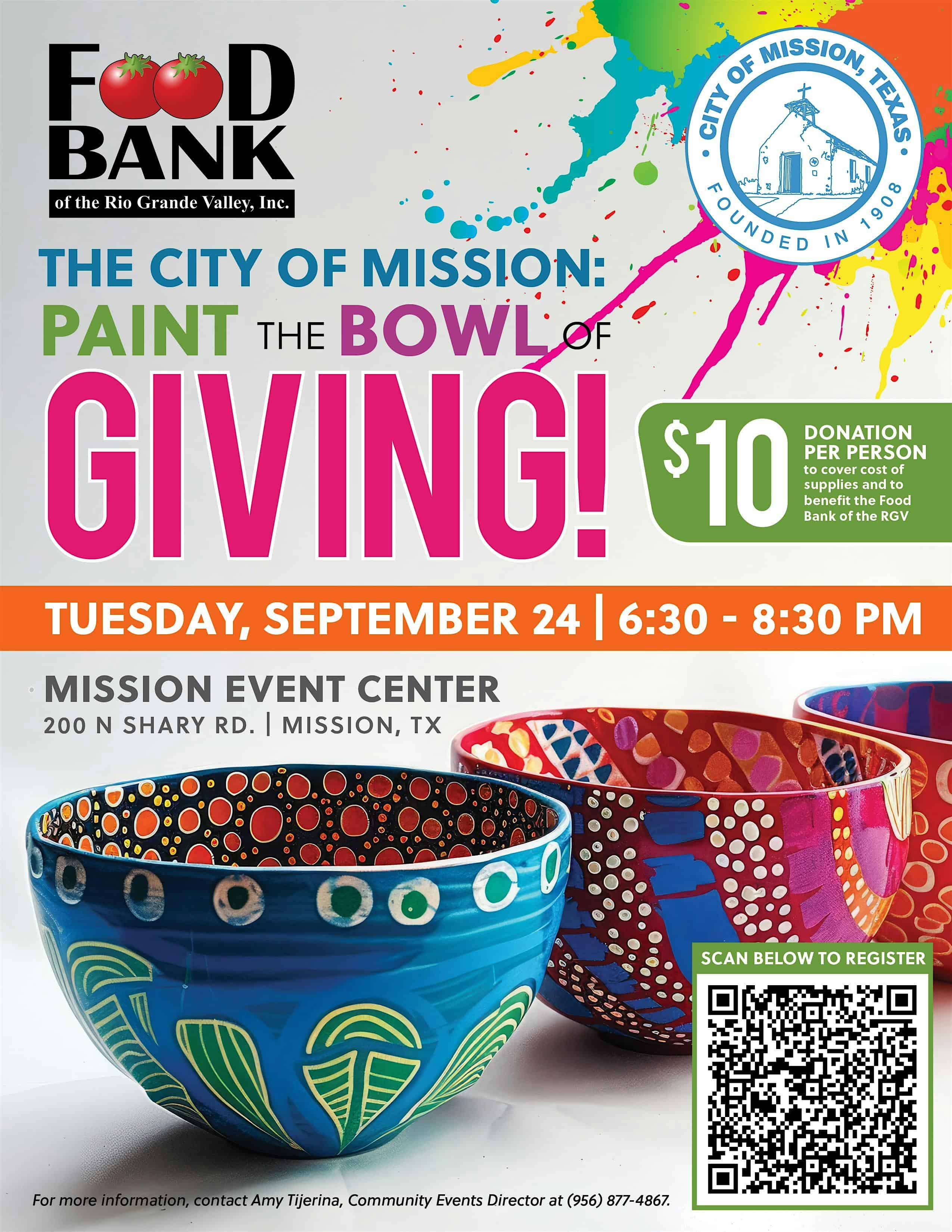 Paint the Bowl of Giving – Mission, TX