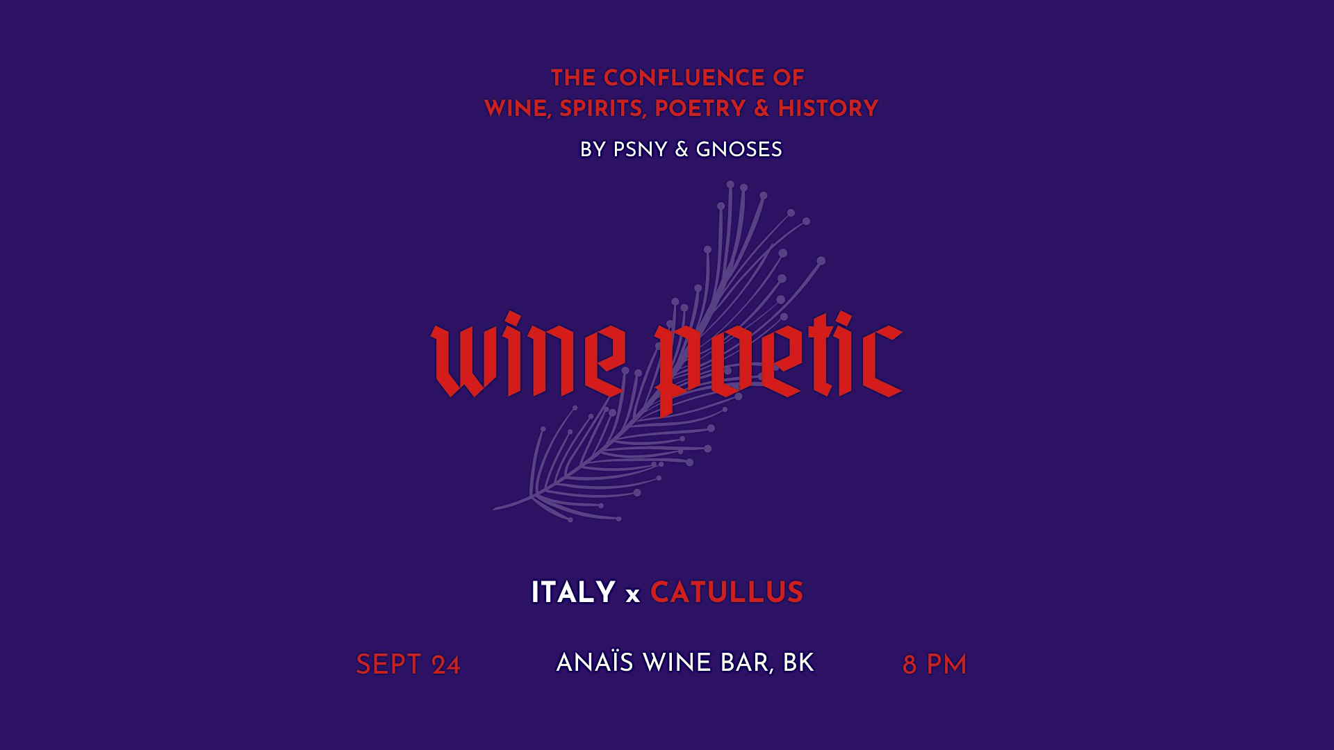 Wine Poetic: Catullus – Brooklyn, NY