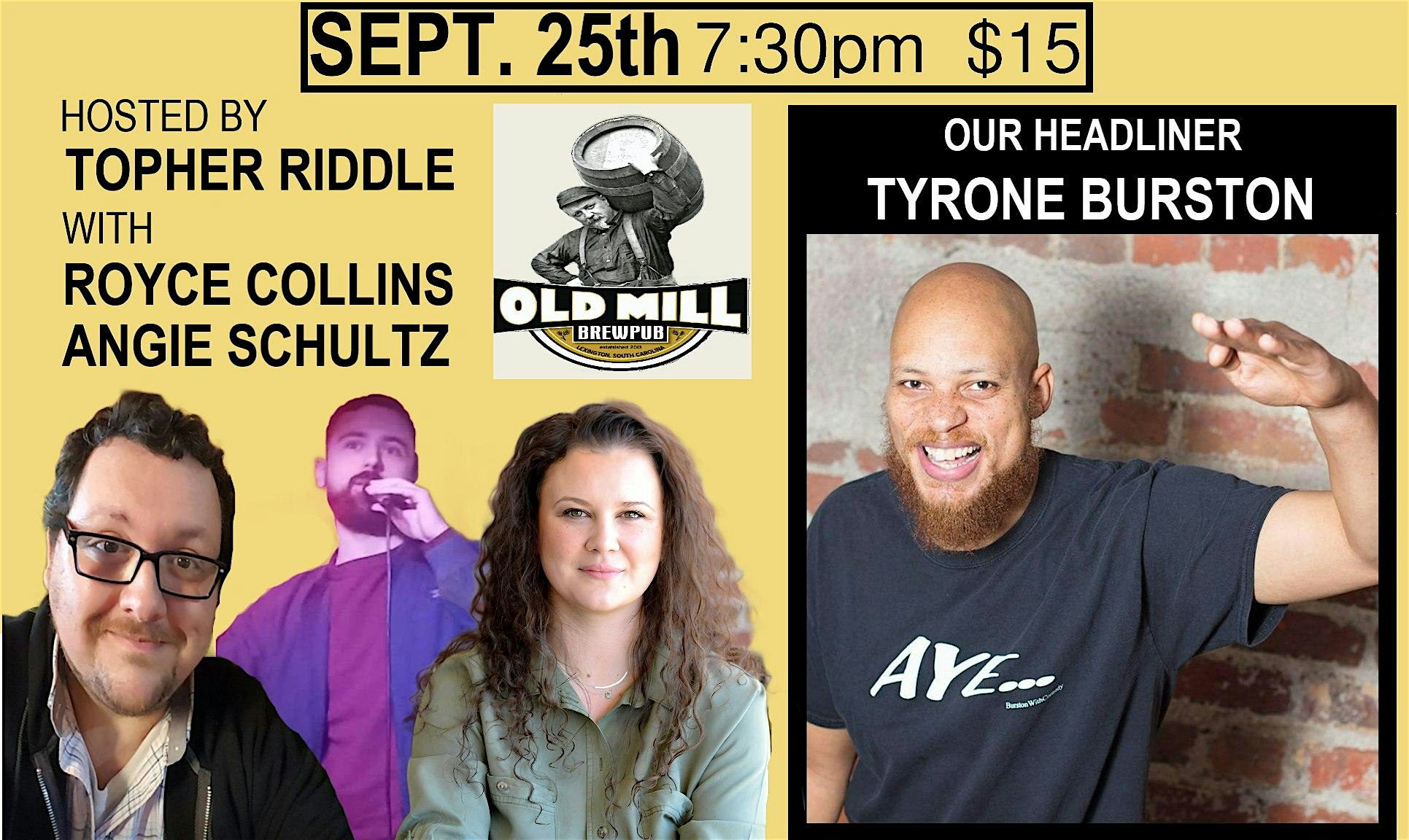 Comedy + Beer at Old Mill Brewpub – Lexington, SC