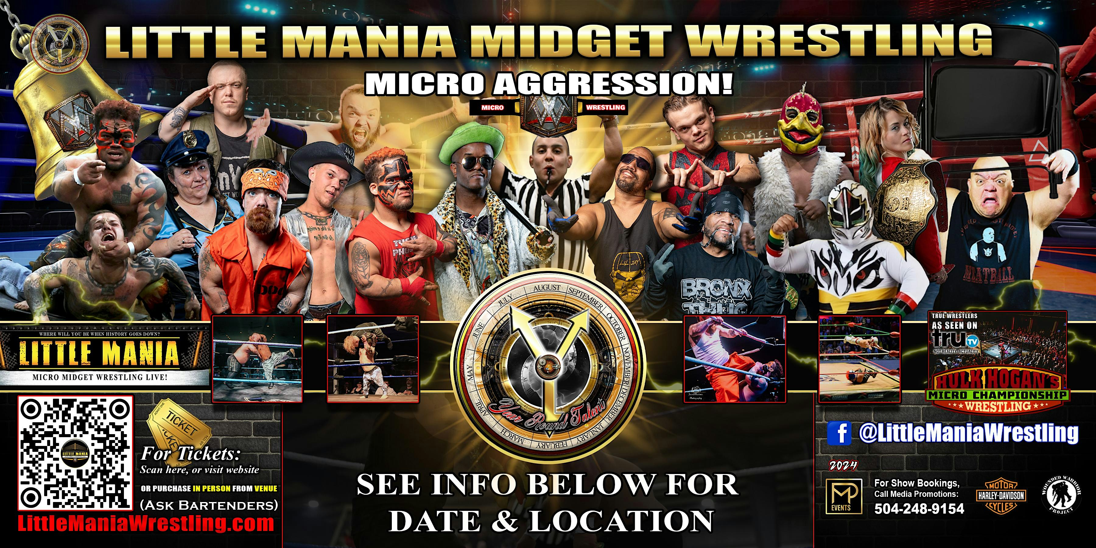 Modesto, CA – Little Mania Midget Wrestling @ La Ceiba – Modesto, CA