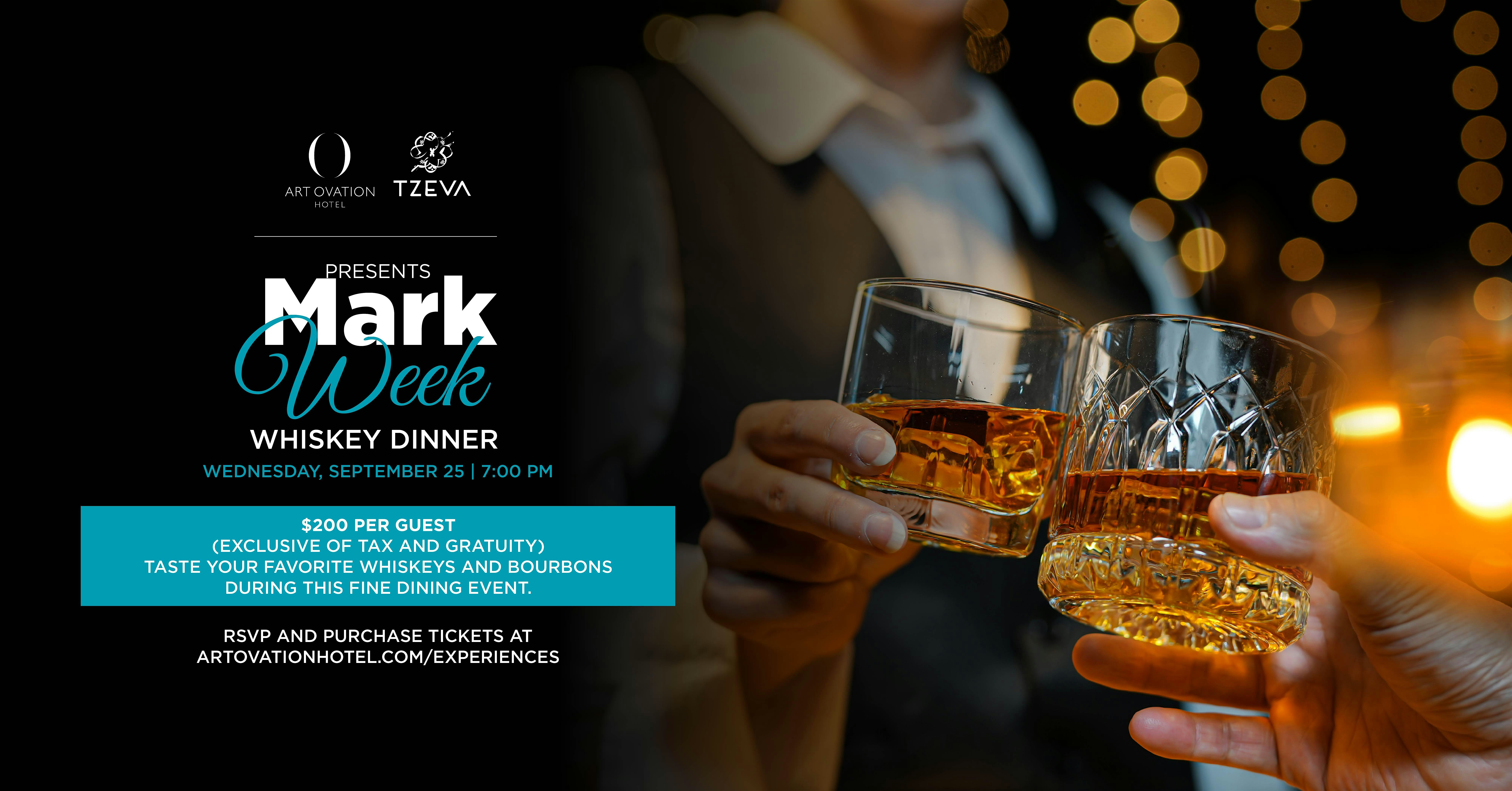 MARK WEEK: Whiskey Dinner – Sarasota, FL