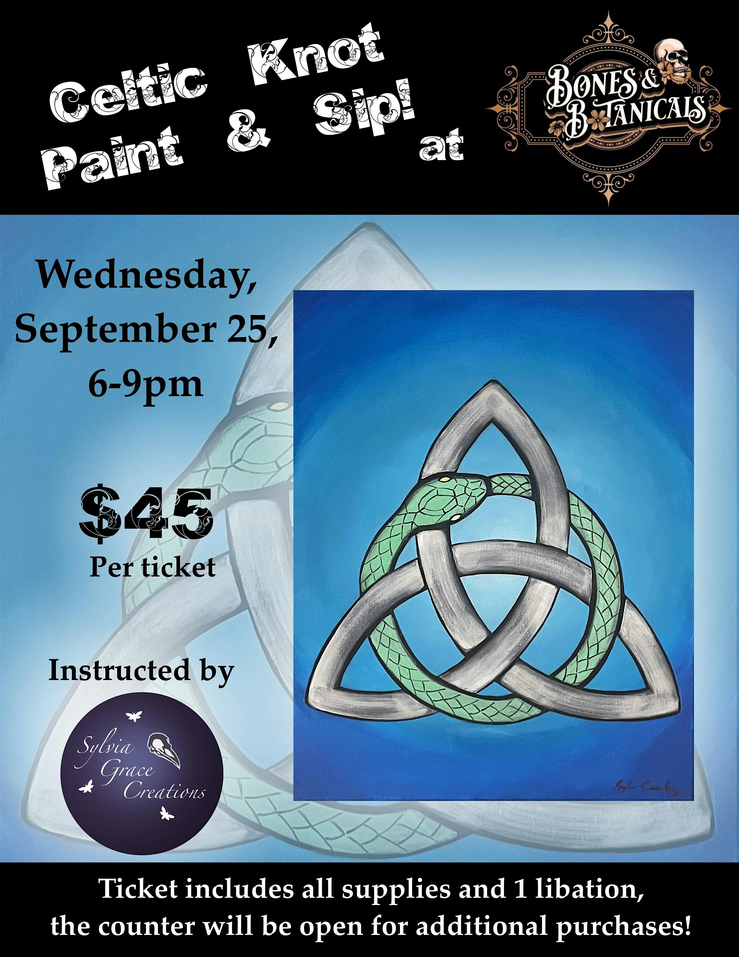 Celtic Knot Paint & Sip! – Wallingford, CT