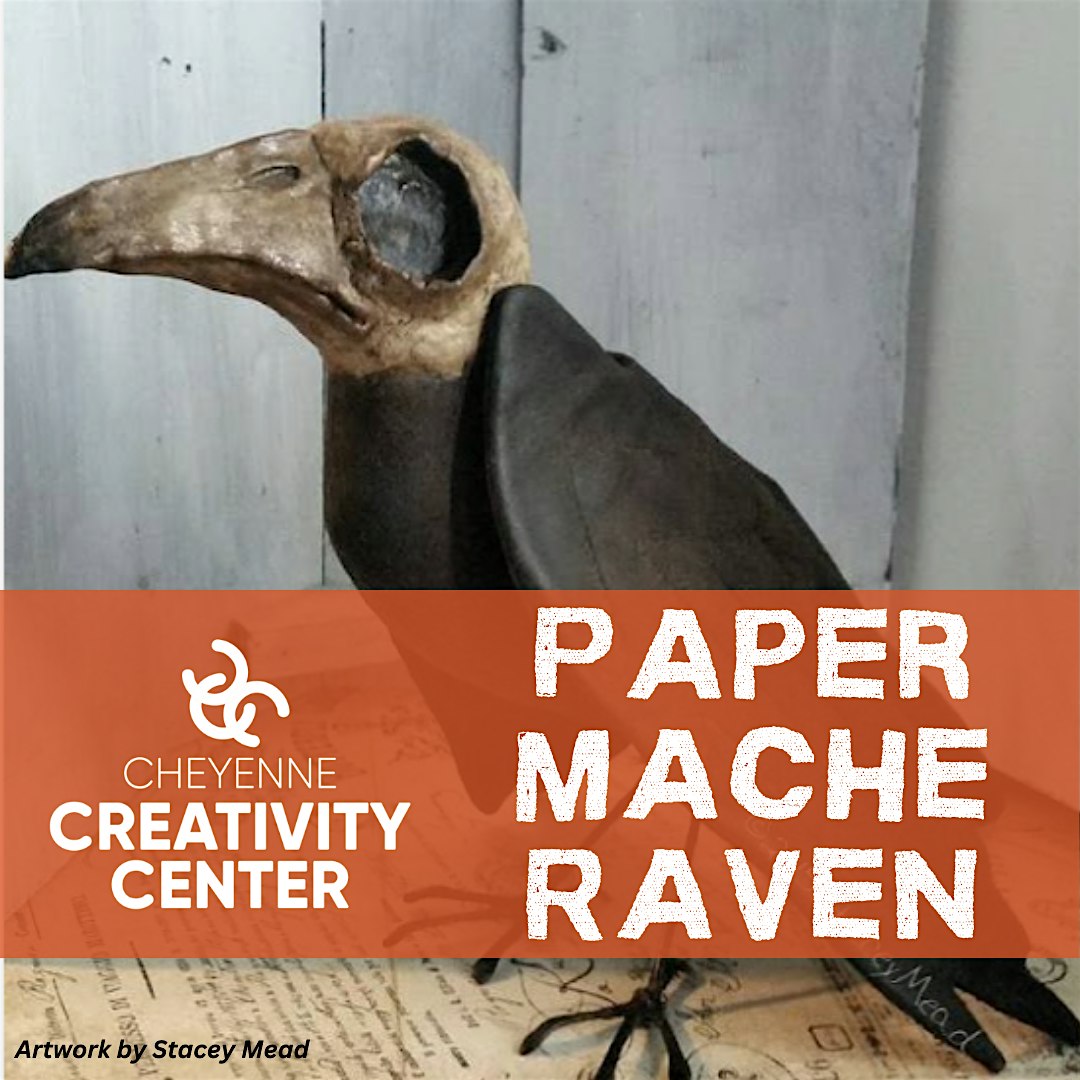 Paper Mache Raven – Cheyenne, WY