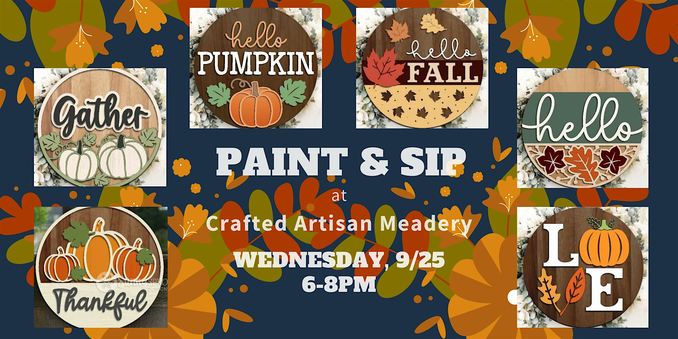 Fall Crafted Artisan Meadery Sip & Paint Class – Mogadore, OH