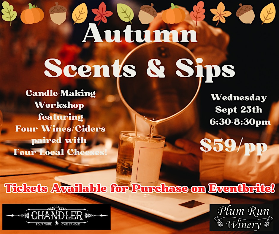 Autumn Scents & Sips Workshop! – Grove City, OH