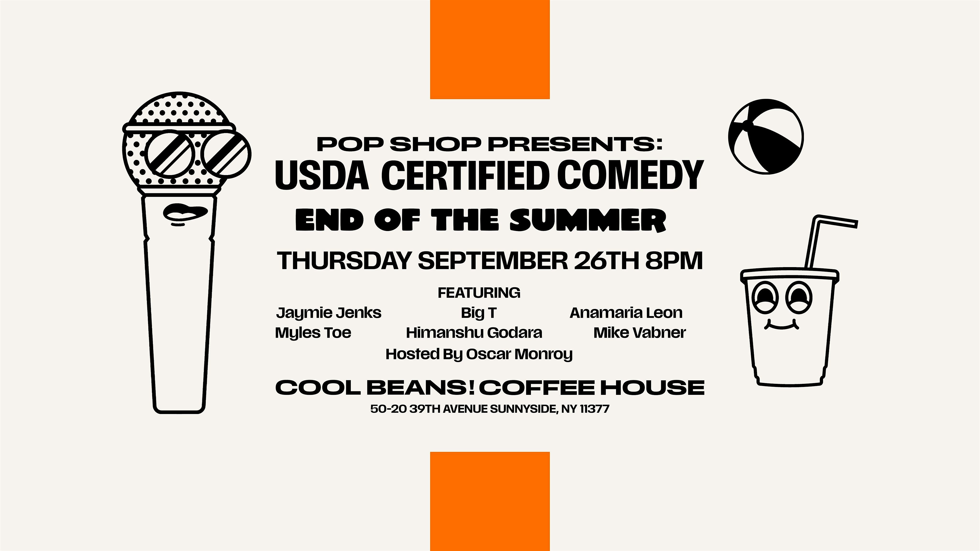 Pop Shop Presents: USDA Certified Comedy – Queens, NY