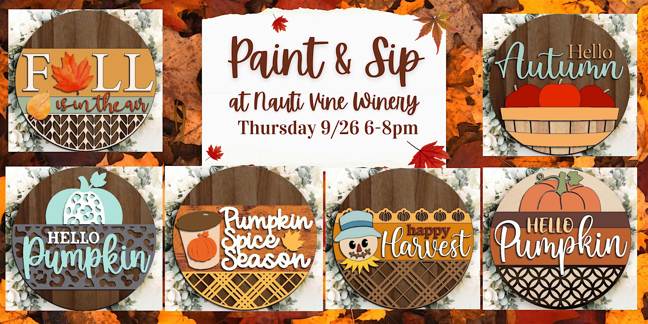 Nauti Vine Winery Sip & Paint Class – Akron, OH