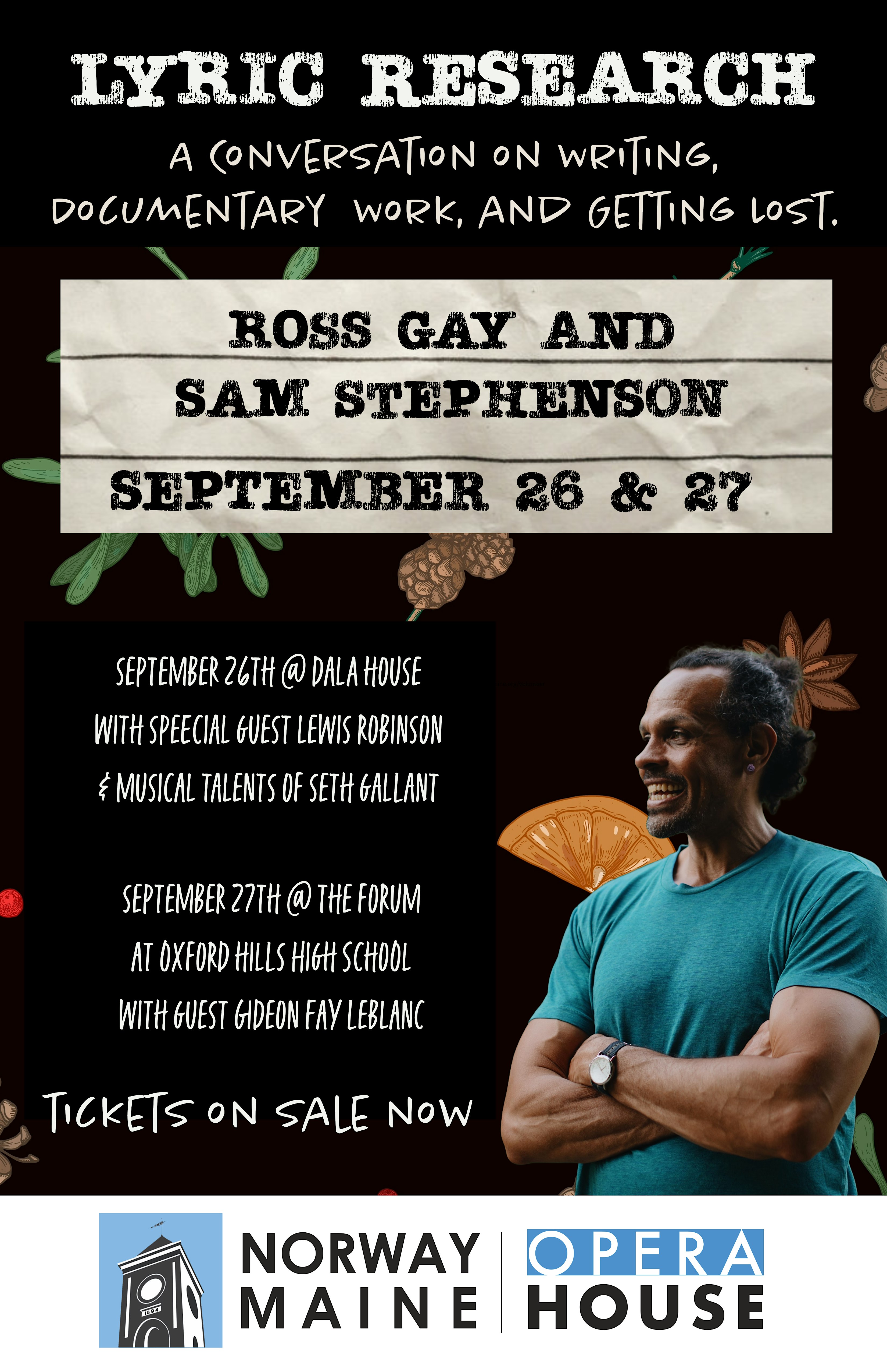 Lyric Research: Ross Gay & Sam Stephenson at the Dala House – Bridgton, ME