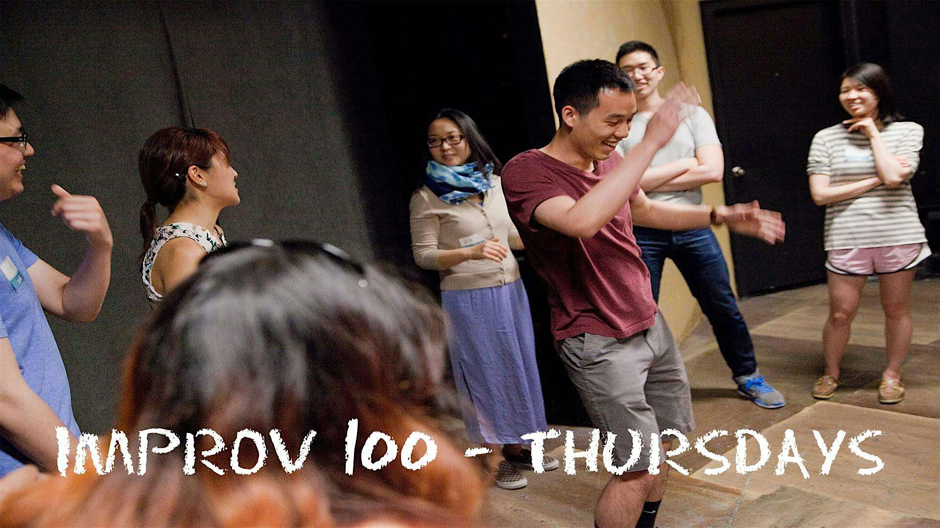 IMPROV 100 THURSDAYS- Intro to Improv – Build Confidence FALL ’24 – Seattle, WA