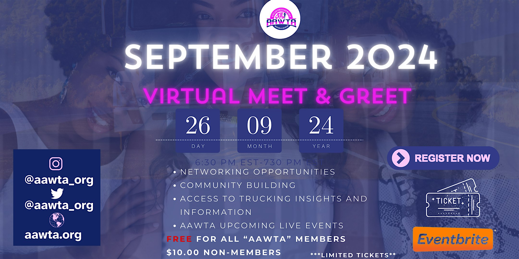 African American Women Trucking Association Virtual Meet & Greet – ,