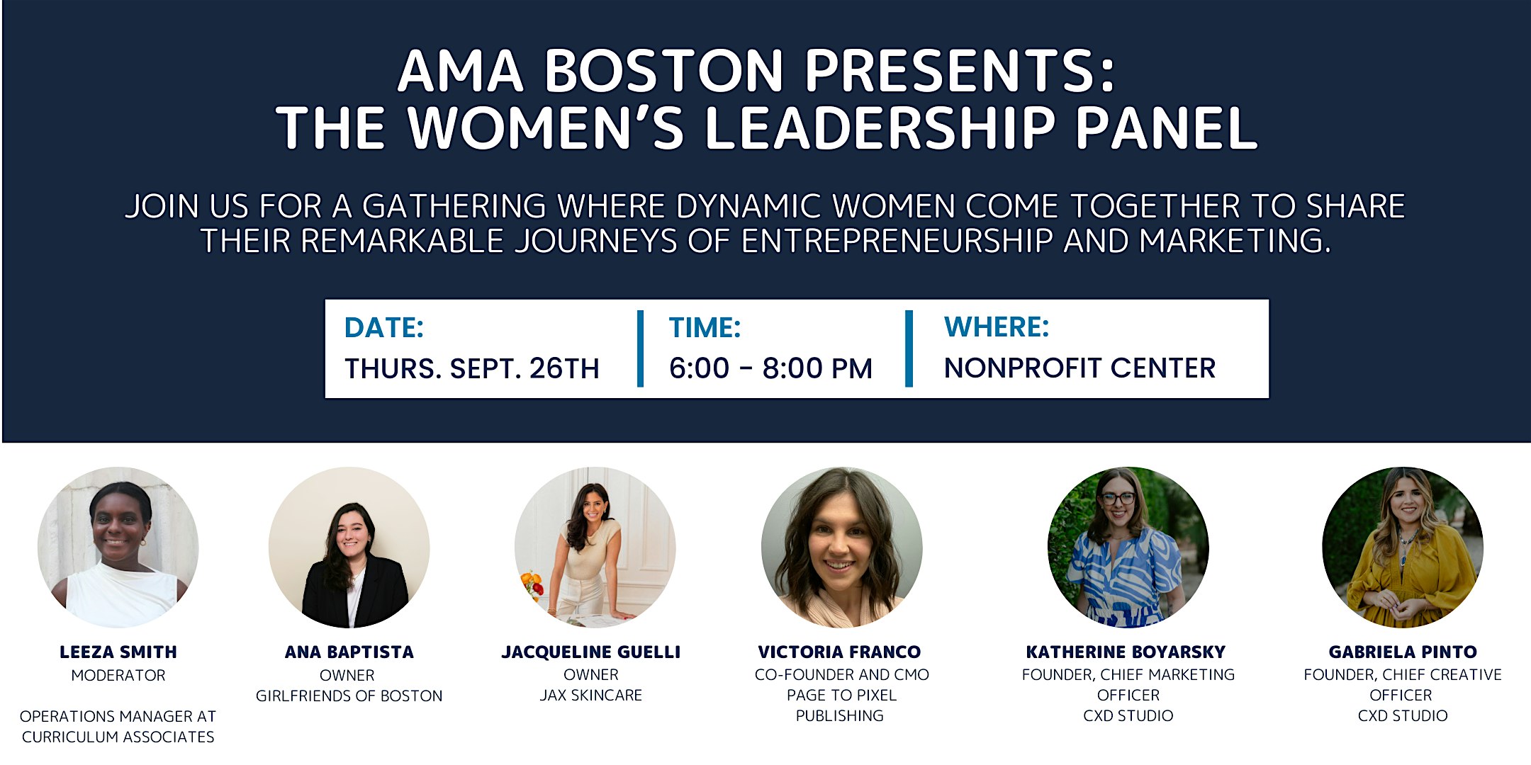 AMA Boston: Women’s Leadership Panel – Boston, MA