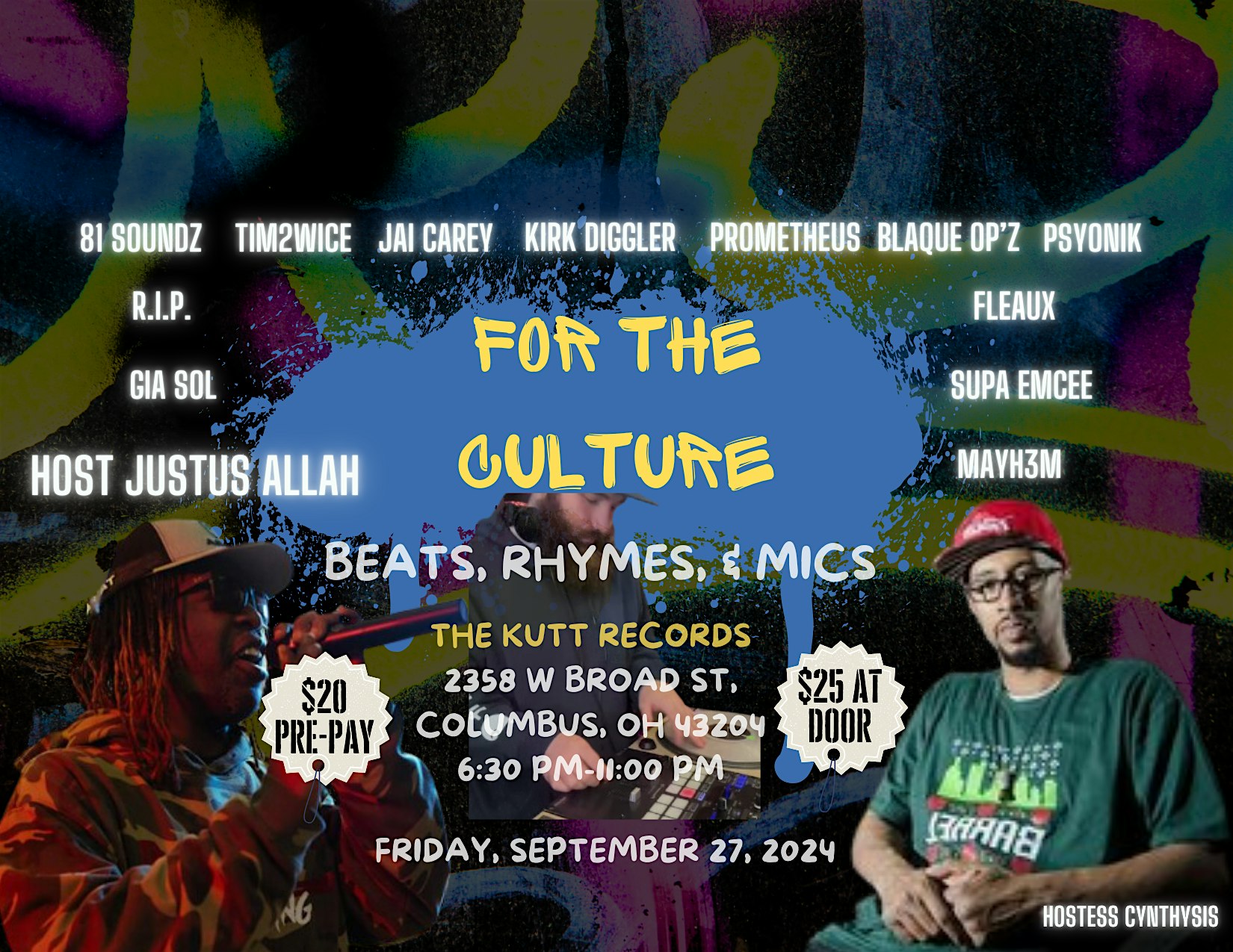 For The Culture: Beats, Rhymes, and Mics – Columbus, OH