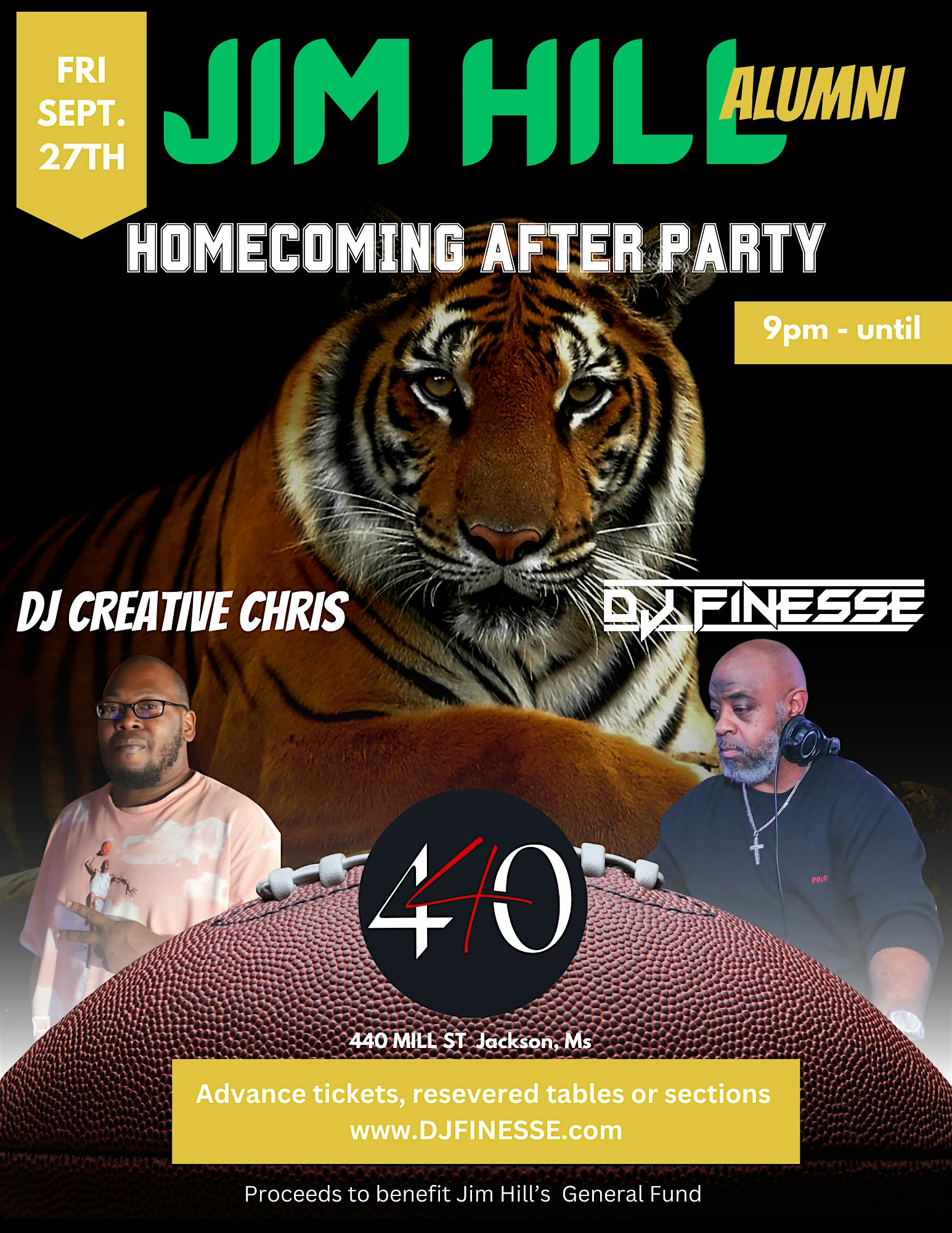 JIM HILL ALUMNI HOMECOMING PARTY – Jackson, MS