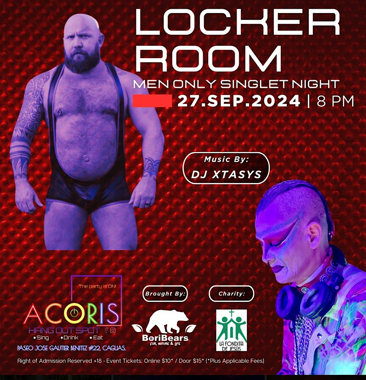 LOCKER ROOM: Men Only Singlet Night – Caguas, Caguas