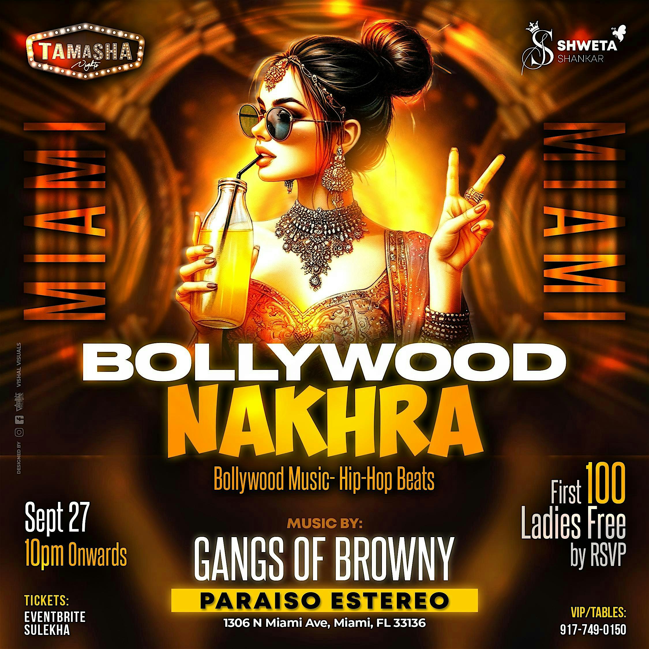 MIAMI BOLLYWOOD NAKHRA CLUB NIGHT SEPT 27 @PARAISO ESTEREO – Miami, FL